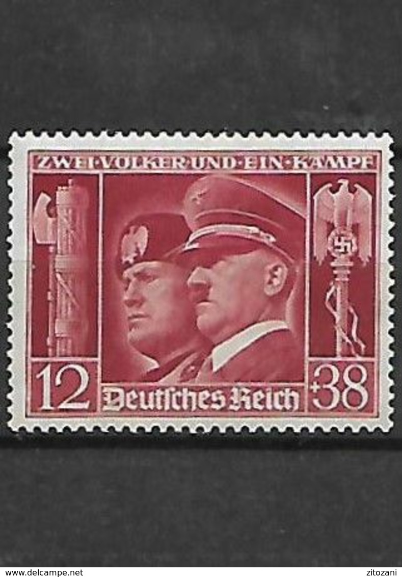 457 Allemagne- III REICH- 1941 Hitler Et Mussolini  YT 687 Neuf * - Ungebraucht