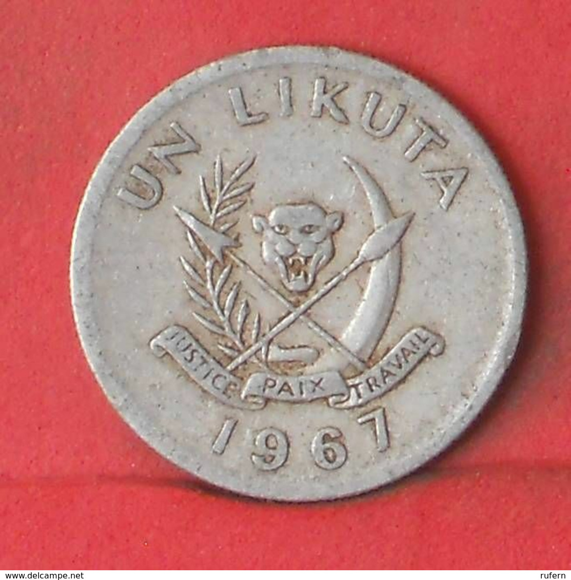 CONGO 1 LIKUTA 1967 -    KM# 8 - (Nº37666) - Congo (Rép. Démocratique, 1964-70)