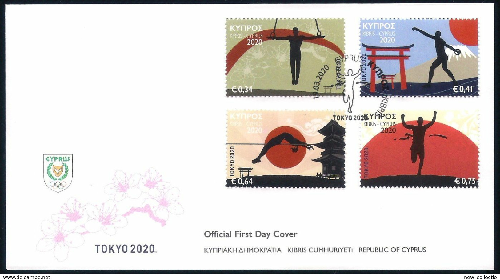 Cipro • Cyprus (2020) Olympic Games “Tokyo 2020” - Official FDC - Sommer 2020: Tokio