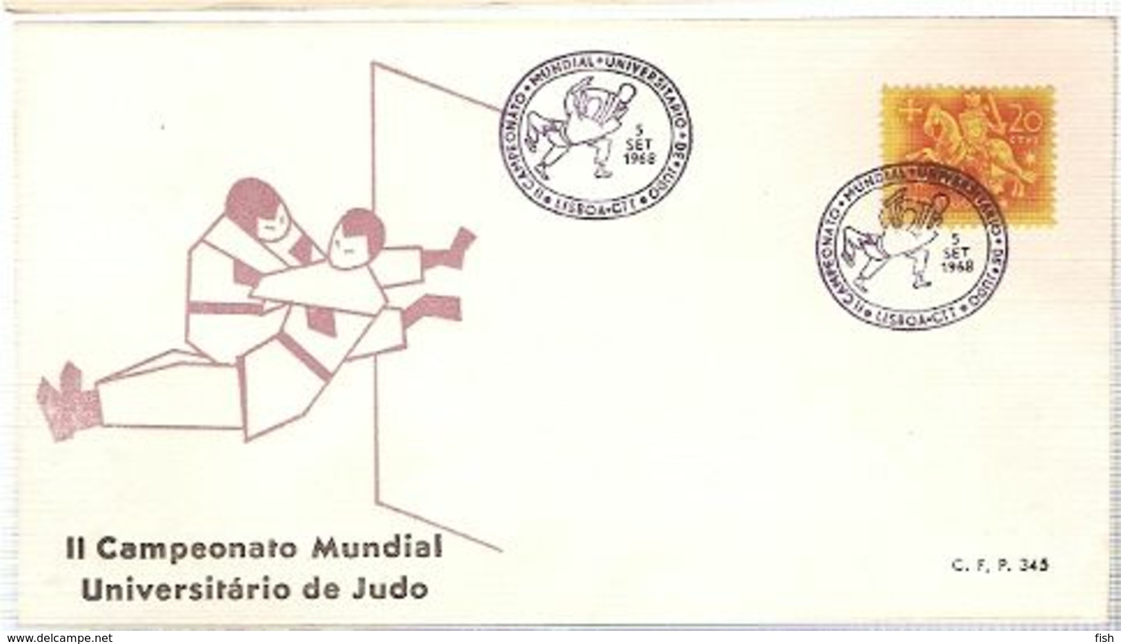 Portugal & FDC II University World Judo Championship, Lisbon 1968 (345) - Non Classificati