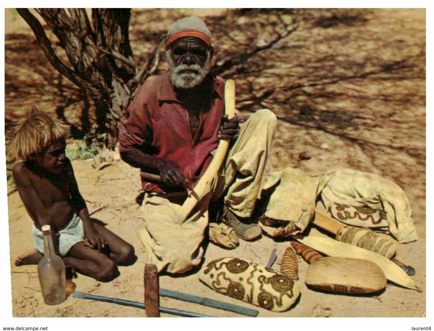 (M 15) Australia - With Stamp Posted To New Zealand - Aboriginal At Work (1960's) - Aborigines