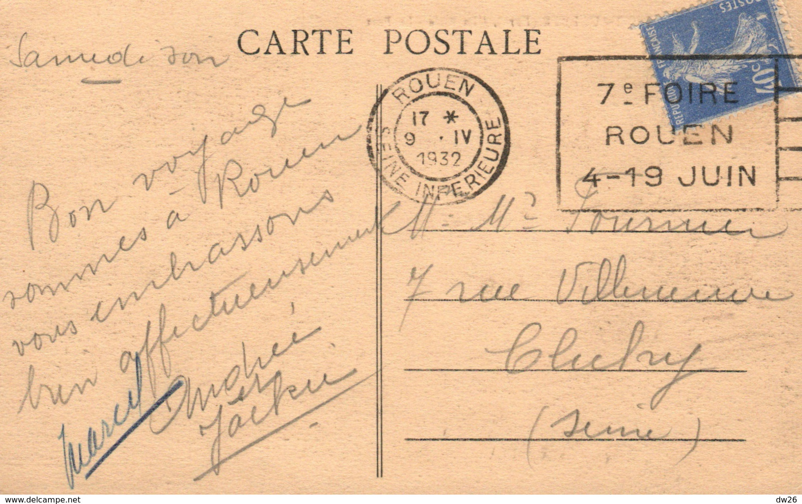 Pont-Audemer (Eure) La Risle, Le Port, Bateaux - Edition Texedre, Libraire - Carte Sépia De 1932 - Pont Audemer