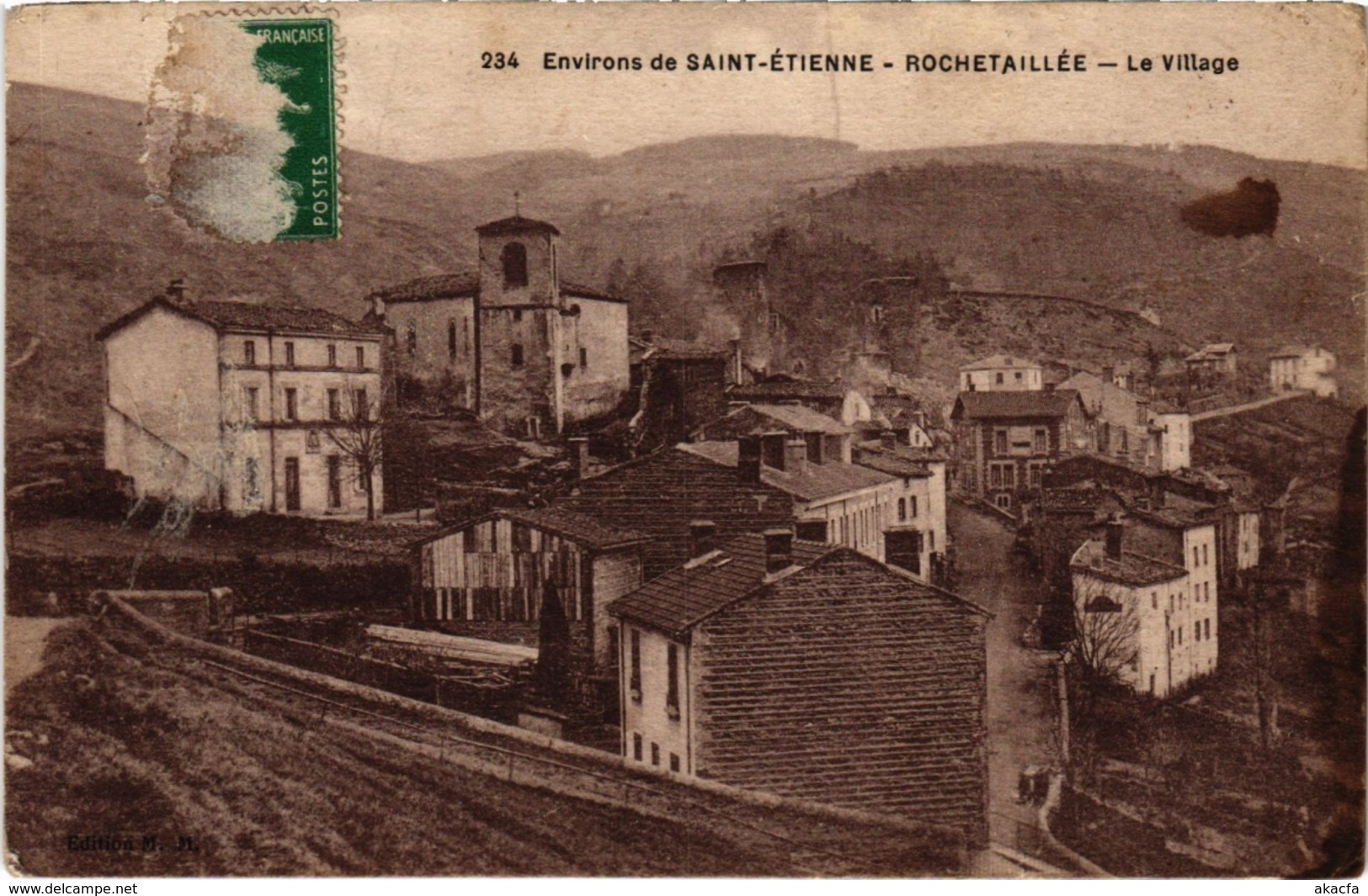 CPA Environs De St-ÉTIENNE - Rochetaillée - Le Village (111200) - Rochetaillee