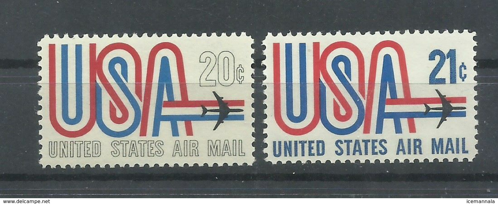 ESTADOS  UNIDOS   YVERT  AEREO  71/72    MNH  ** - 3b. 1961-... Ungebraucht