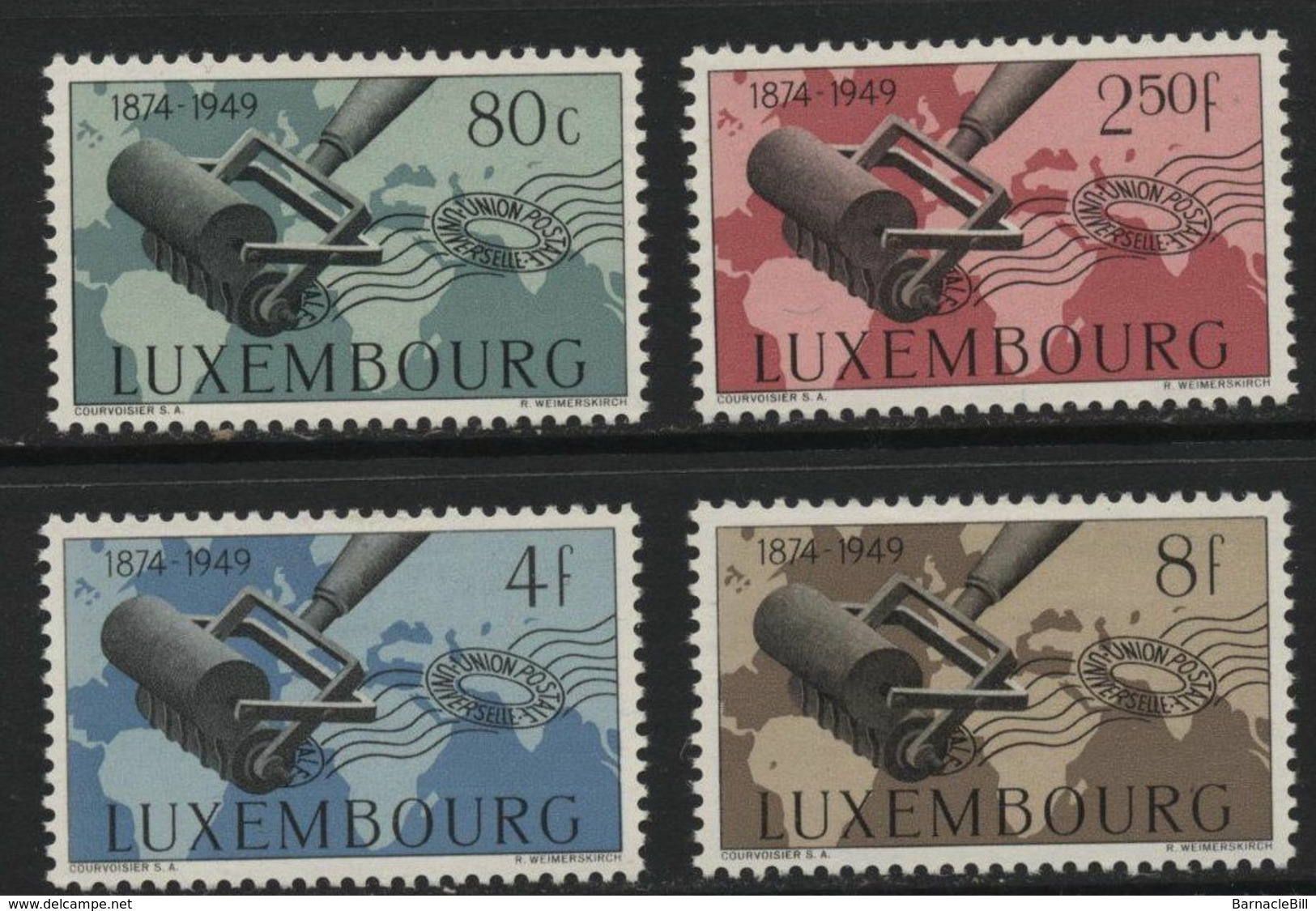 Luxembourg (42) 1949 UPU Set. Unused. Hinged. - Sonstige & Ohne Zuordnung