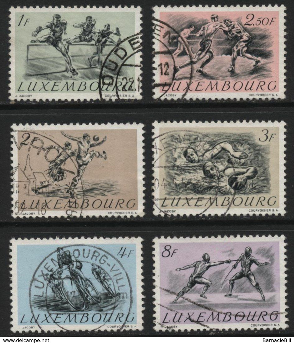 Luxembourg (45) 1952 Olympics Games Set. Used. - Sonstige & Ohne Zuordnung