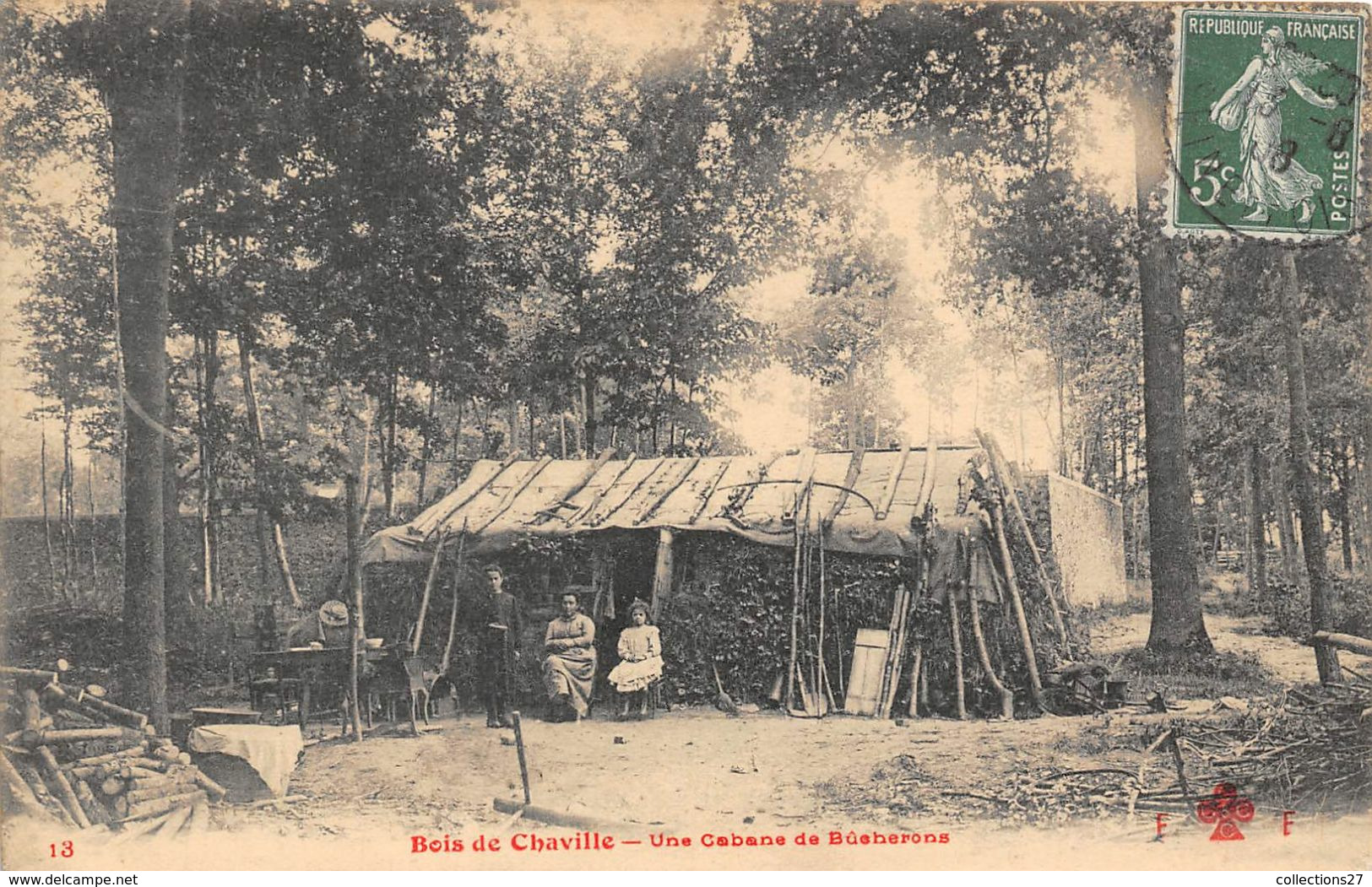 92-CHAVILLE- BOIS DE CHAVILLE- UNE CABANE DE BÛCHERONS - Chaville