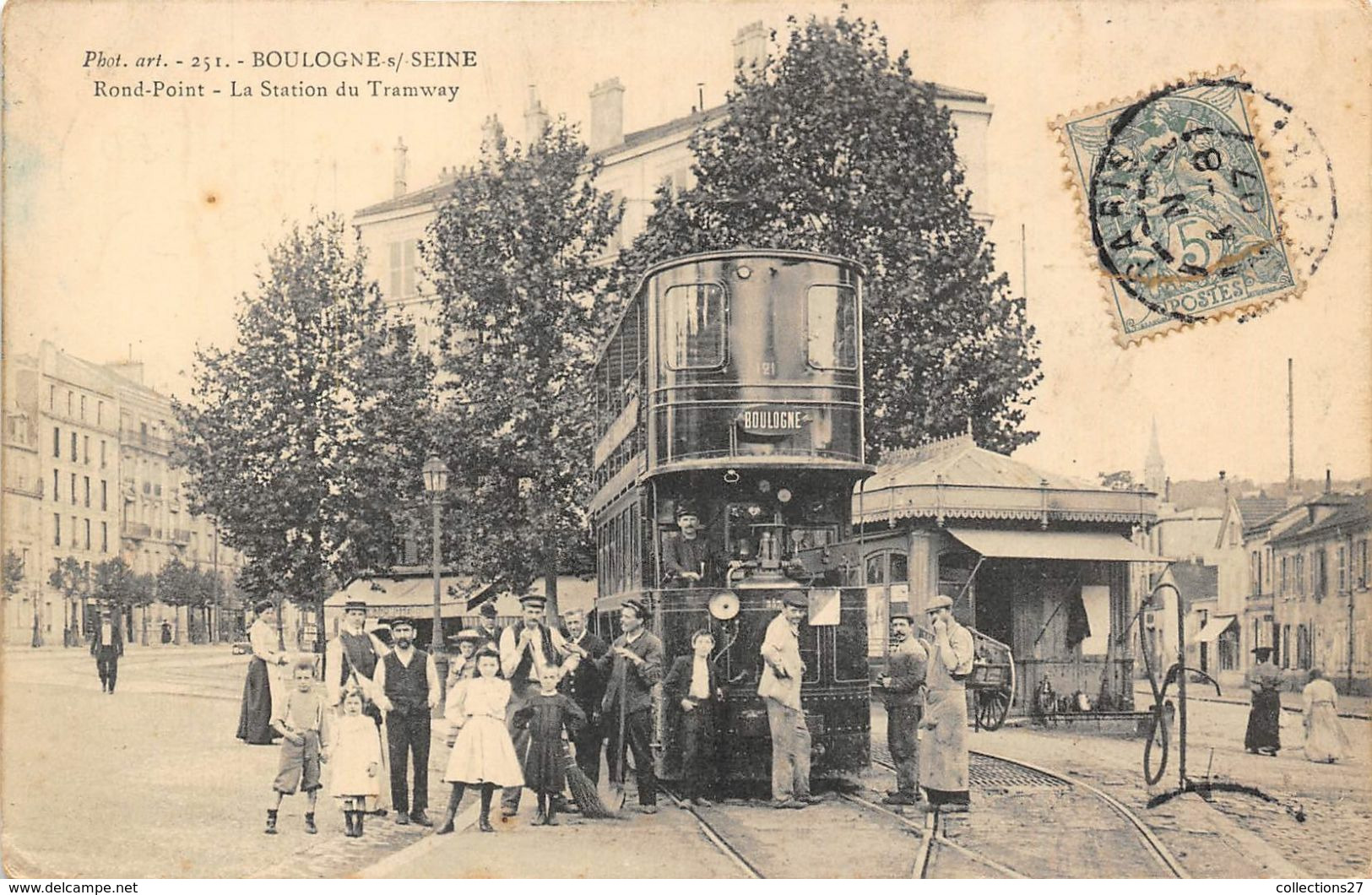 92-BOULOGNE- ROND-POINT- LA STATION DU TRAMWAY - Boulogne Billancourt