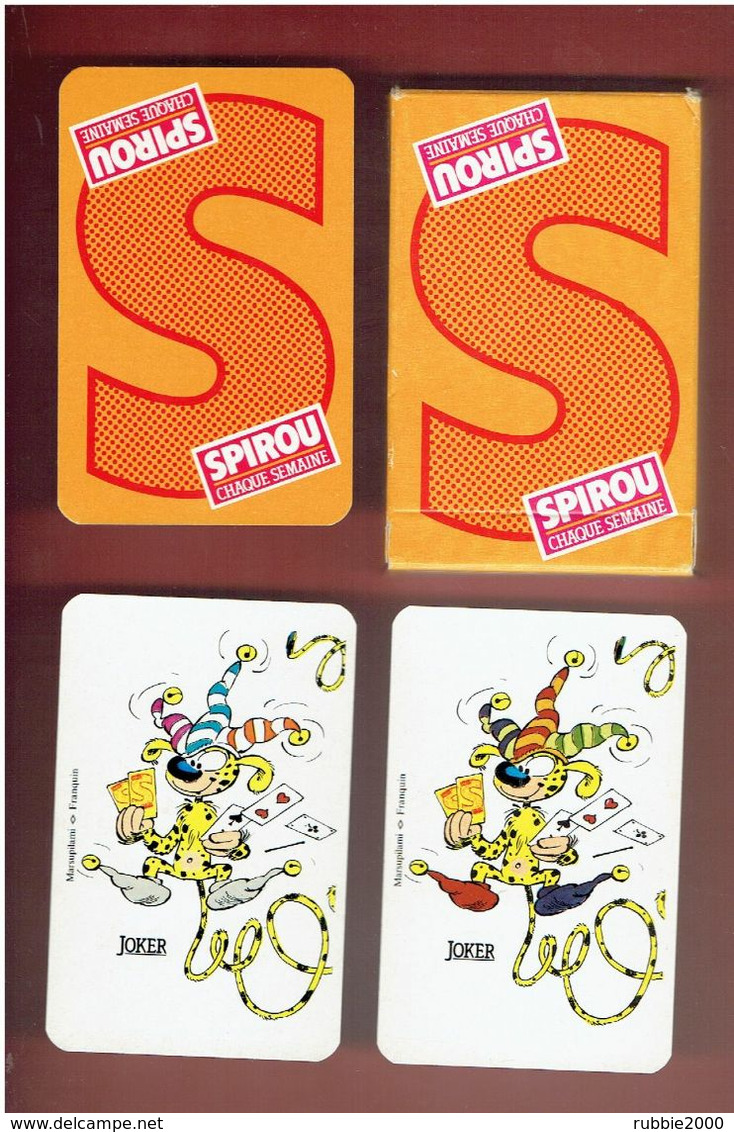 SPIROU JEU 55 CARTES A JOUER MARSUPILAMI FRANQUIN NATACHA LES TUNIQUES BLEUES LES SCHTROUMPFS YOKO TSUNO BOULE ET BILL - Spirou Magazine