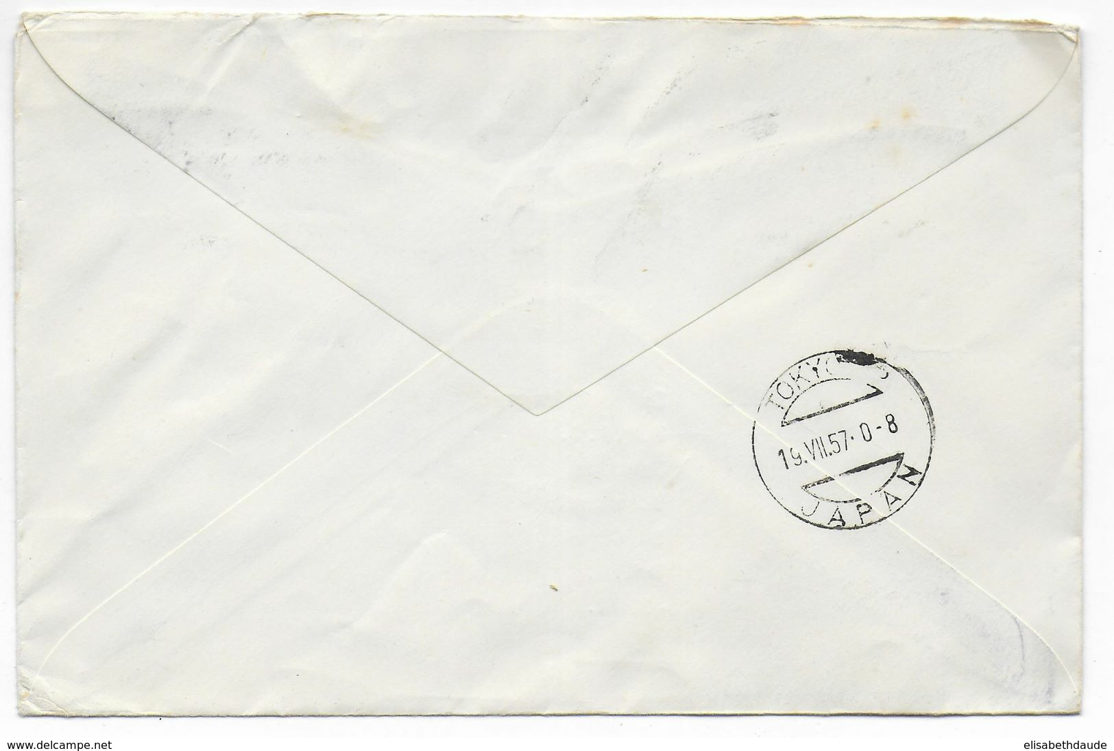 1957 - GB - ENVELOPPE 1° VOL BOAC De LONDON (MECA JAMBOREE SCOUT !) => TOKYO (JAPAN) - Covers & Documents