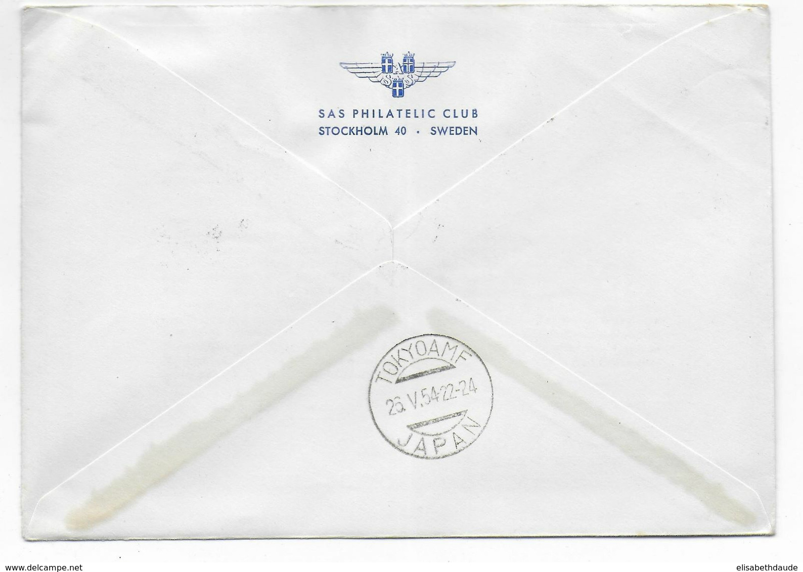 1954 - NORVEGE - ENVELOPPE 1° VOL SAS De OSLO / BODO / FAIRBANKS => TOKYO (JAPAN) - Cartas & Documentos