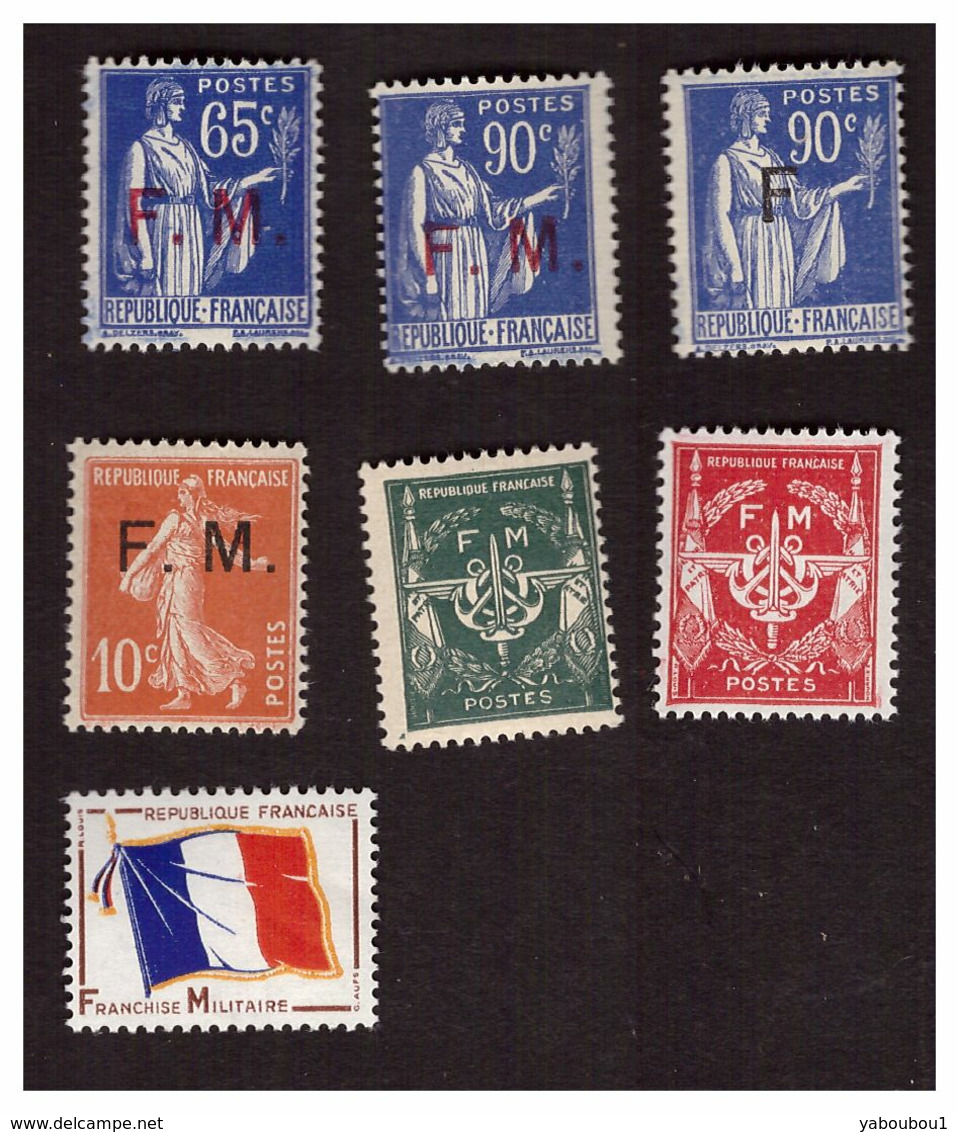 Timbre De Franchise  Militaire N° 5, 8,9,10,11,12,13 Timbres Neufs ** - Militärische Franchisemarken