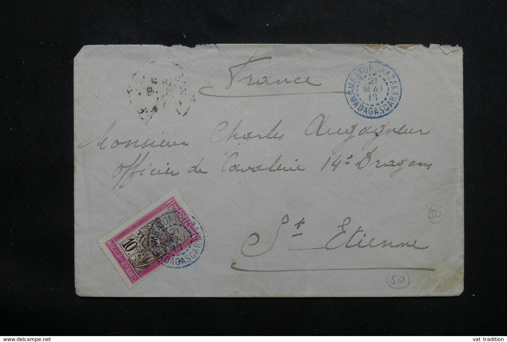 MADAGASCAR - Enveloppe De Ambatondrazaka Pour La France En 1913  - L 71648 - Brieven En Documenten