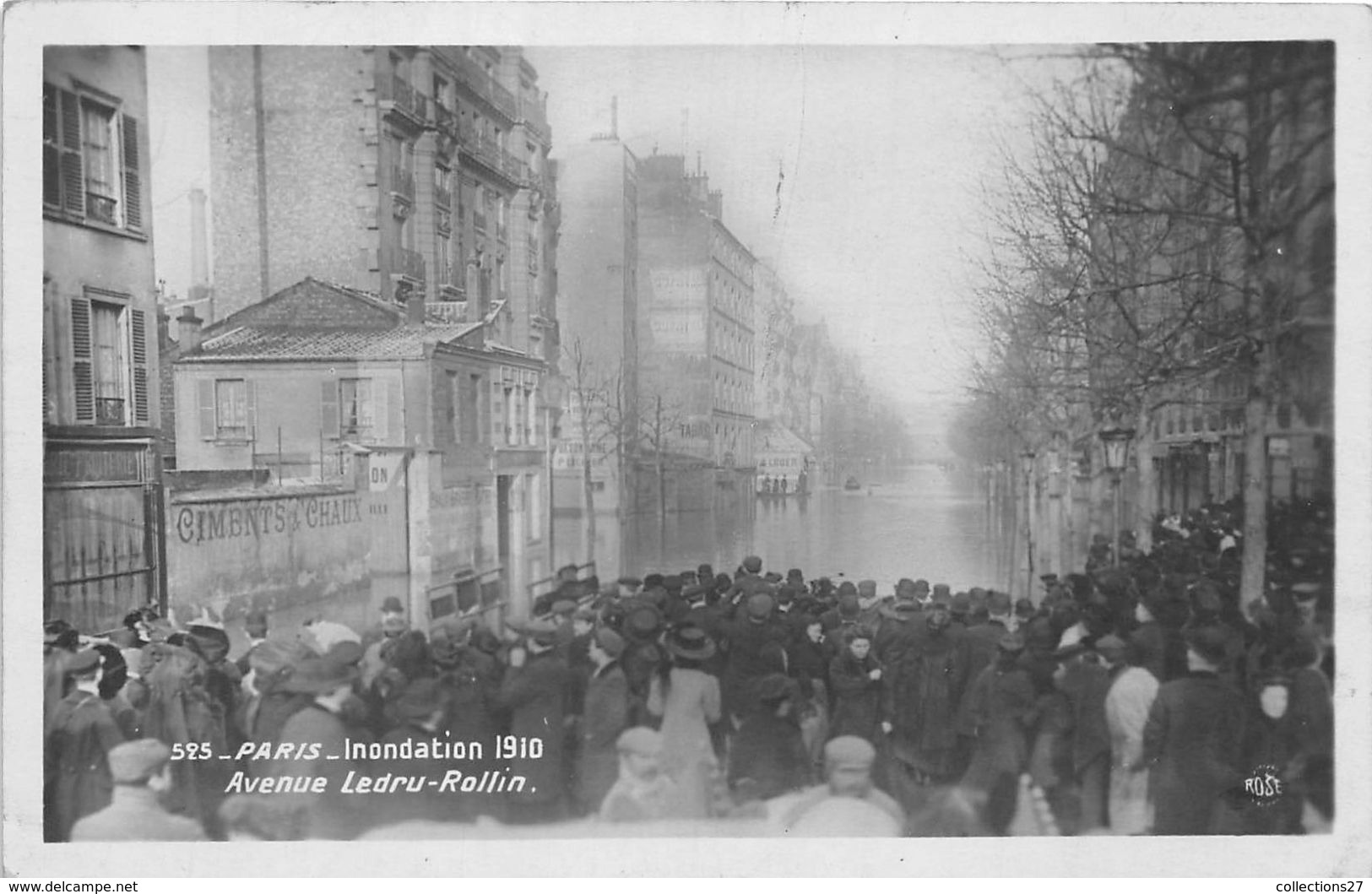 75011-PARIS-AVENUE LEDRU-ROLLIN INONDATION 1910 - Arrondissement: 11