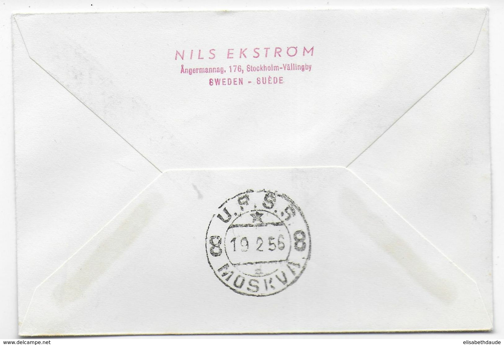 1956 - FINLANDE - ENVELOPPE 1° LIAISON AERIENNE FINNAIR De HELSINKI => MOSCOU - Covers & Documents