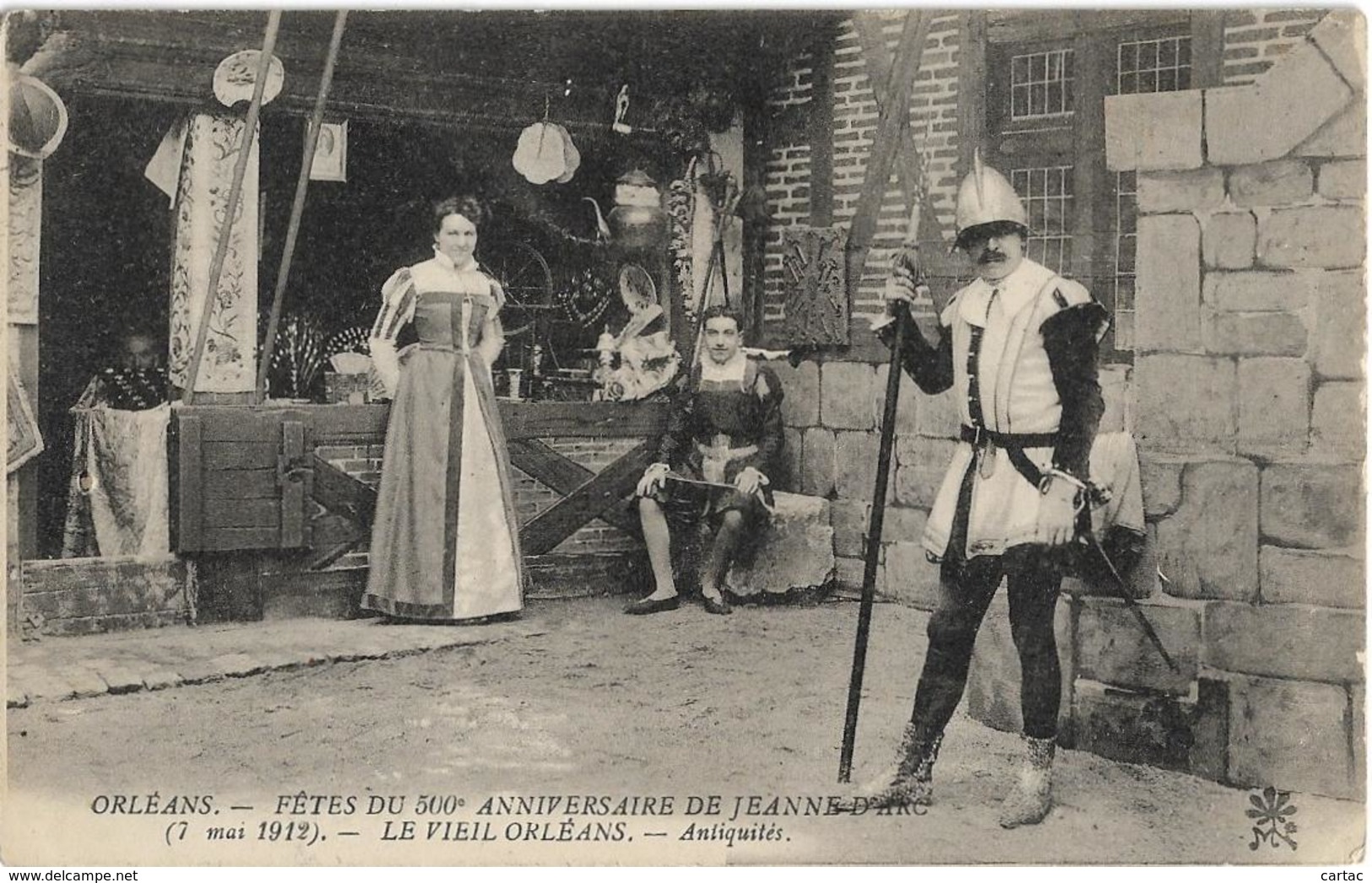 D45 - ORLEANS - FÊTES DU 500e ANNIVERSAIRE JEANNE D'ARC-LE VIEIL ORLEANS-ANTIQUITES -7 MAI 1912 - Orleans