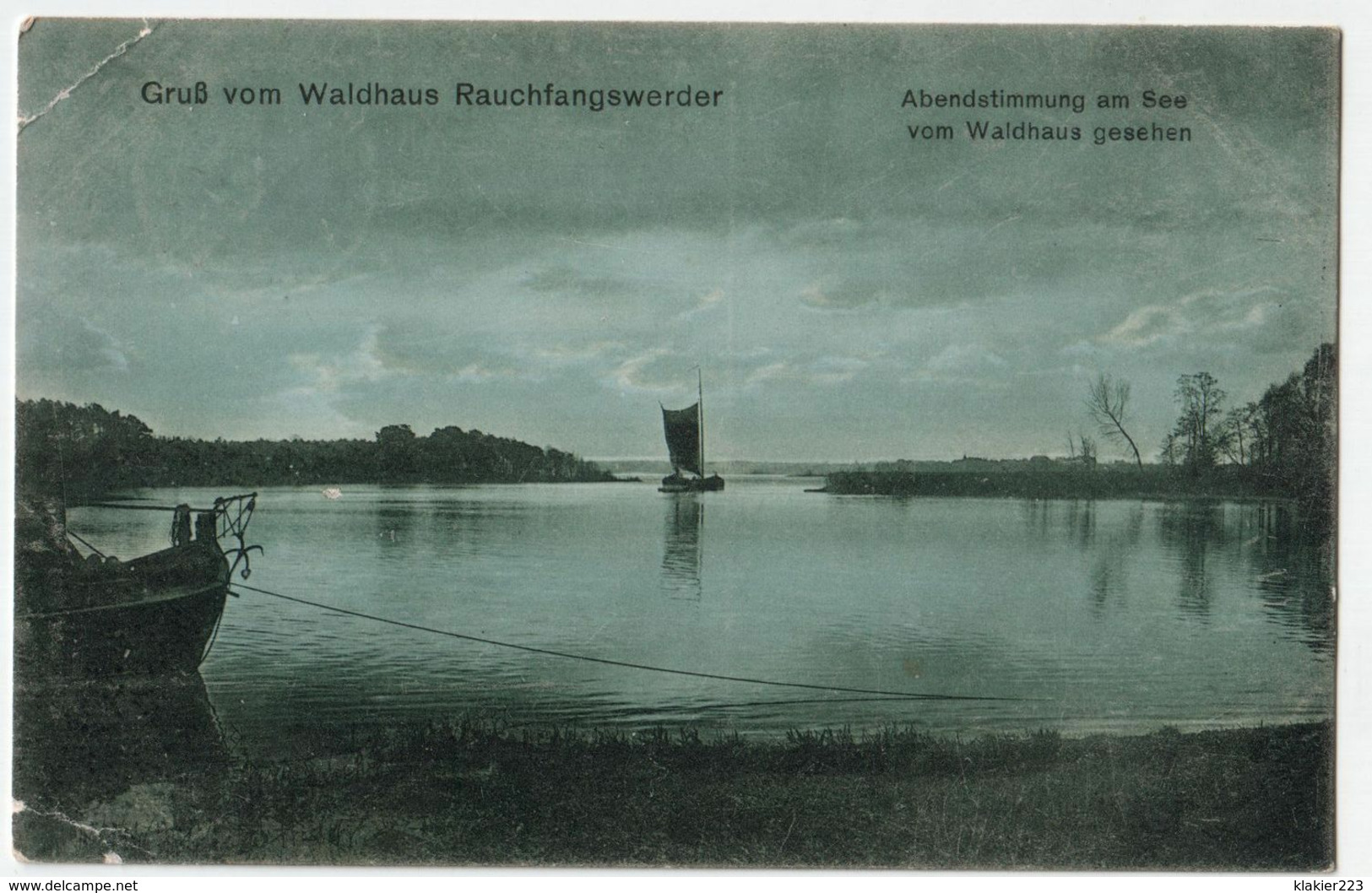 Gruß Vom Waldhaus Rauchfangswerder // 1910 - Koepenick