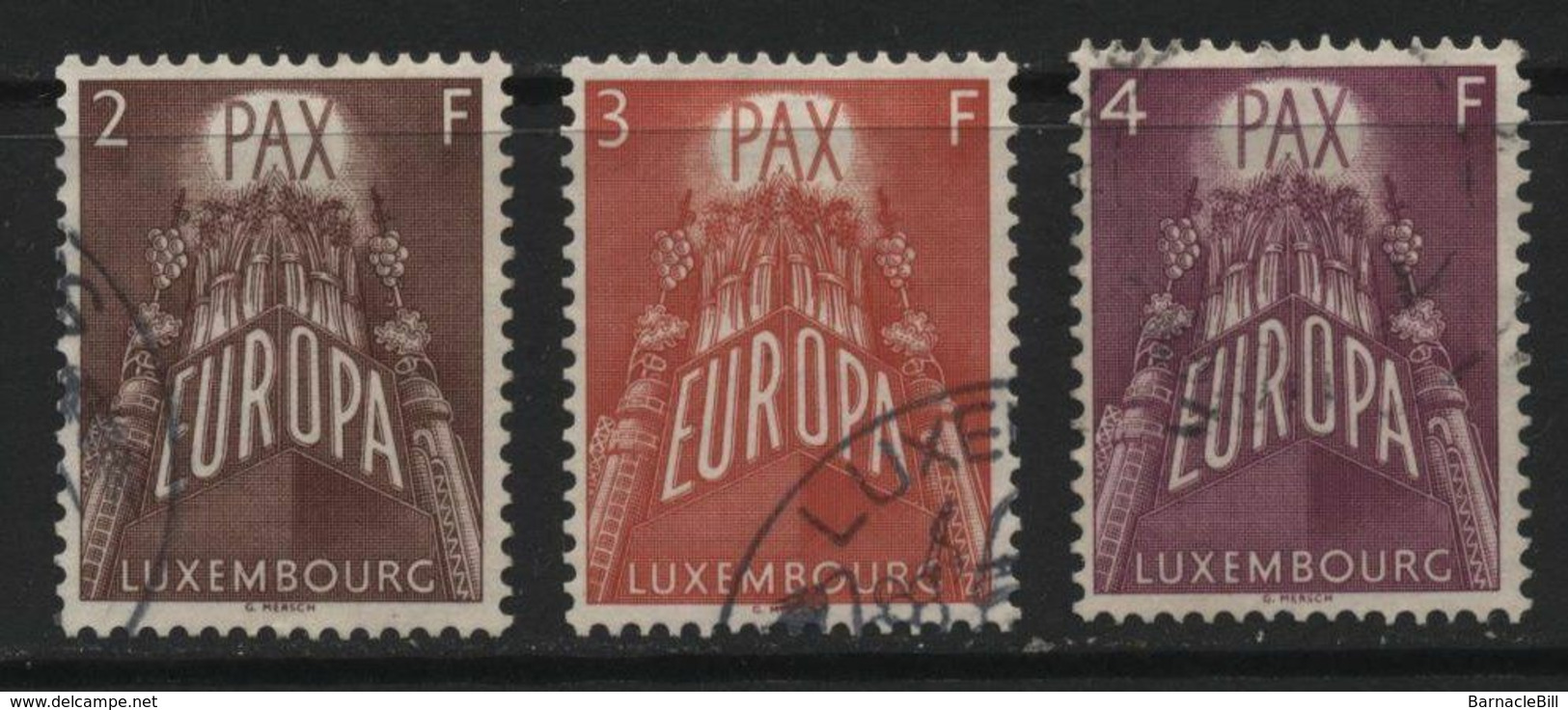 Luxembourg (50) 1957 Europa Set. Used. Hinged. - Sonstige & Ohne Zuordnung