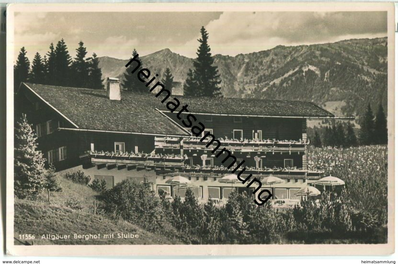 Allgäuer Berghof Mit Stuibe - Foto-Ansichtskarte - Verlag F. Und E. Heimhuber Sonthofen - Sonthofen