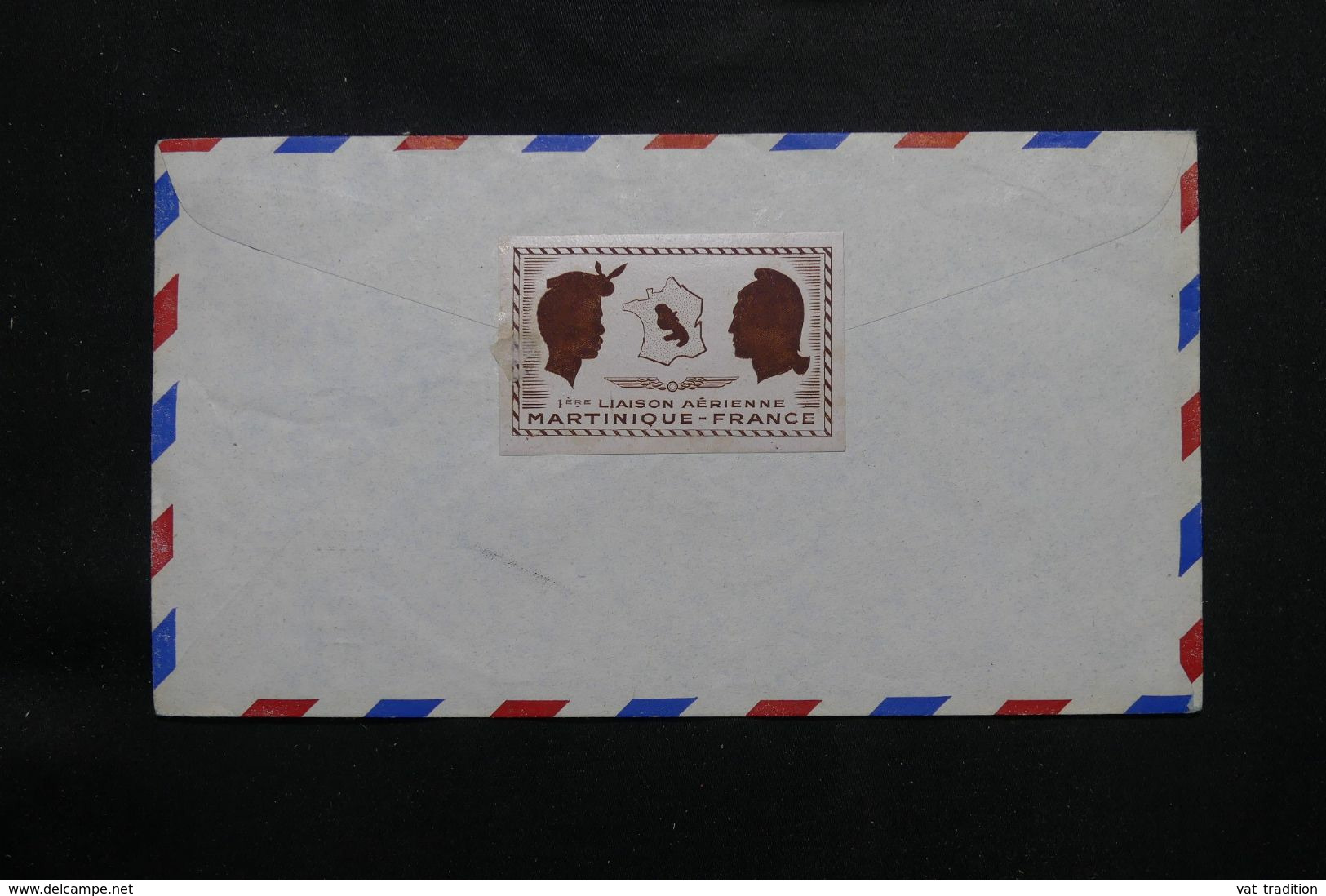 MARTINIQUE - Enveloppe De Fort De France En 1947 Pour Paris Par Liaison Directe Par Avion - L 71712 - Lettres & Documents