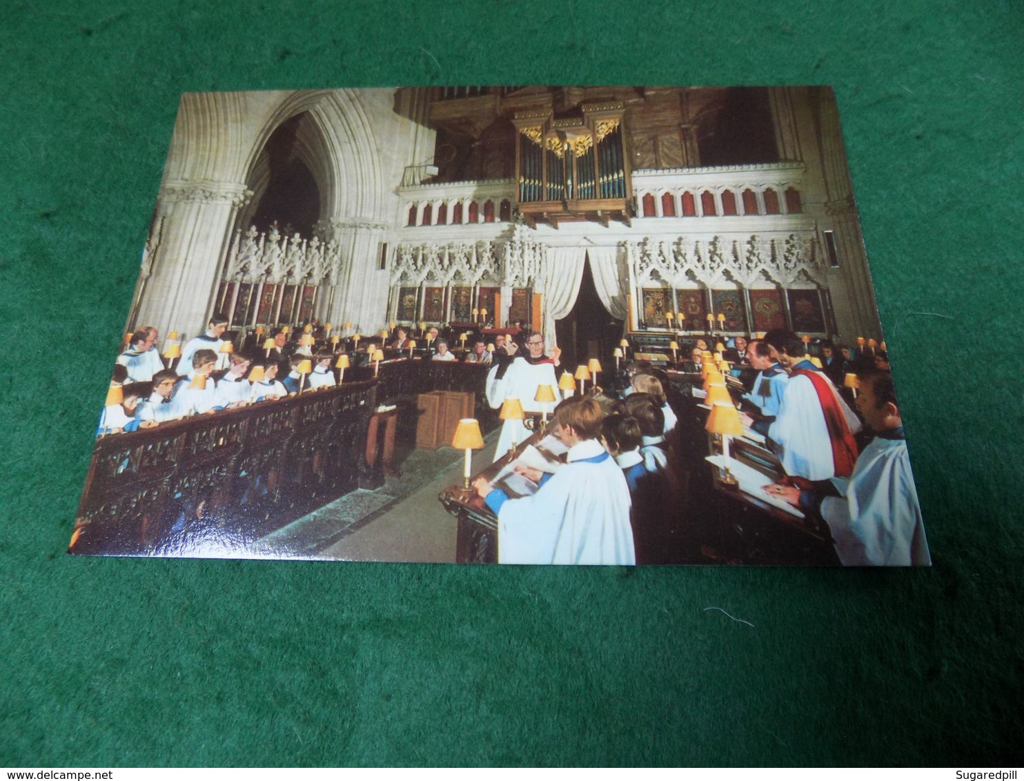 VINTAGE UK SOMERSET: WELLS Cathedral Evensong In The Quire Colour Jarrold - Wells