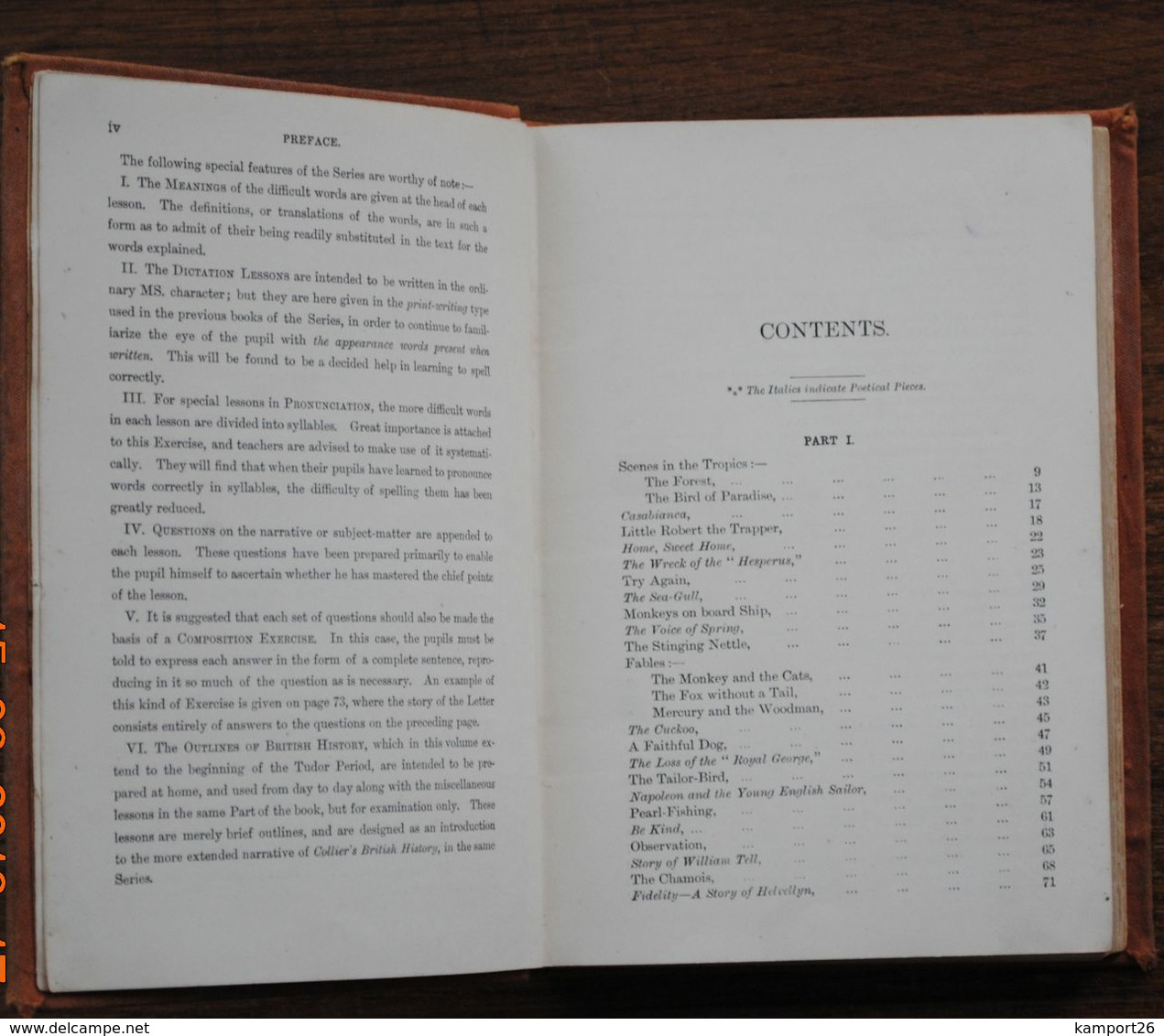 1904 ROYAL READERS Nº 4 ENGRAVINGS Royal School Series L'ÉCOLE DE LA SÉRIE - Educación
