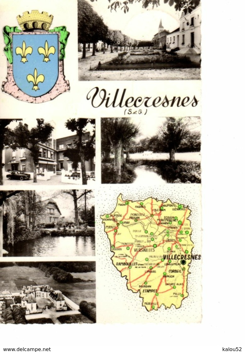 VILLECRESNES   //       HOTEL DE VILLE ET L EGLISE   LE CHATEAU DE GROSBOIS - Villecresnes