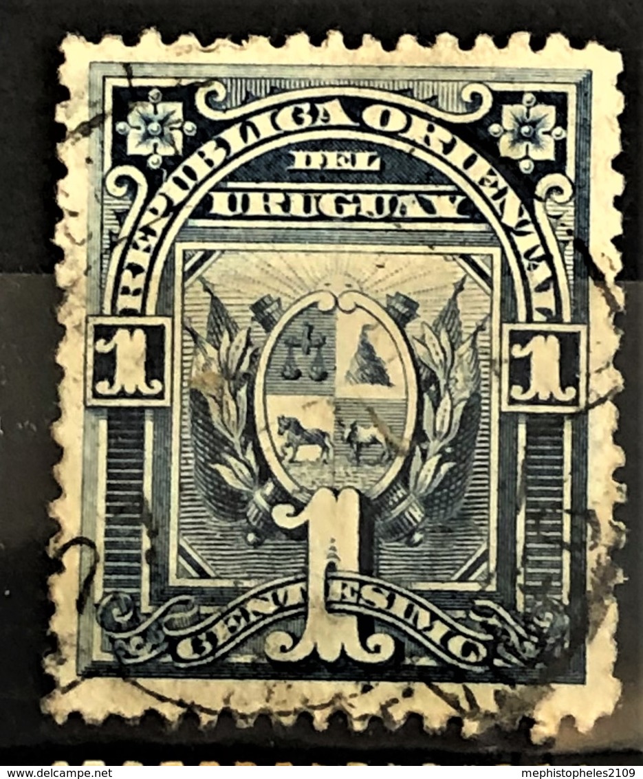 URUGUAY 1889/01 - Canceled - Sc# 75 - 1c - Uruguay