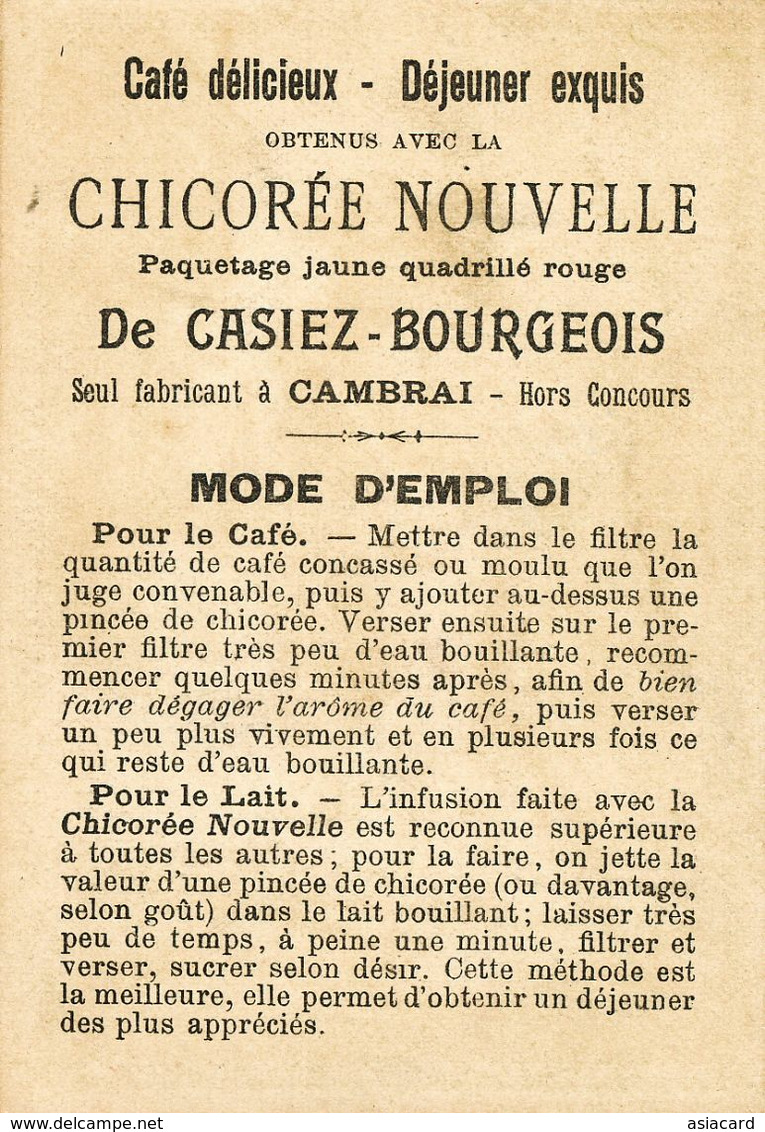 Perou   Chromo Chicorée Casiez Bourgeois  Cambrai. Format 7 Par 10 Cms - Bolivie
