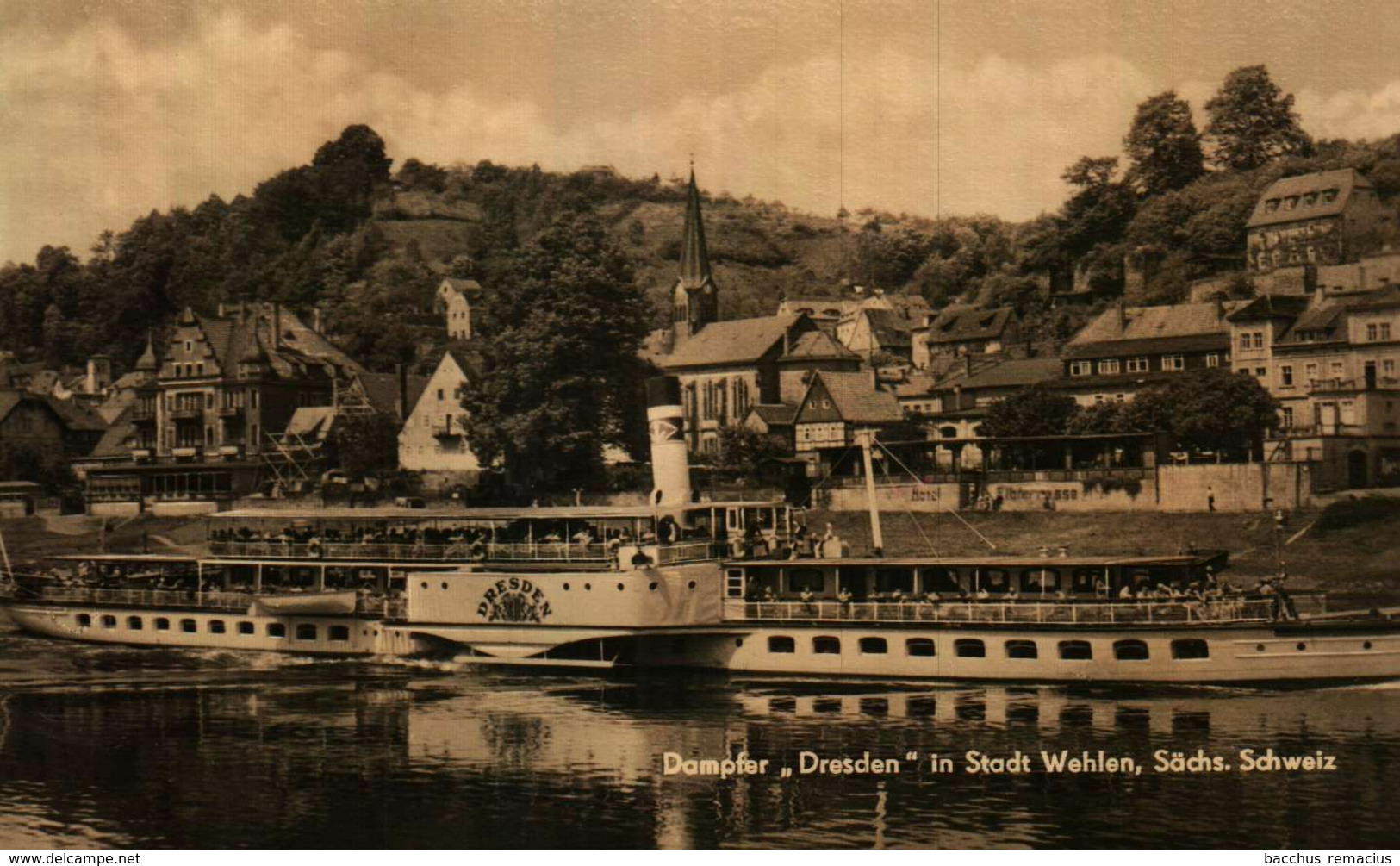 STADT WEHLEN - SÄCHSISCHE SCHWEIZ - Dampfer "Dresden" - Wehlen