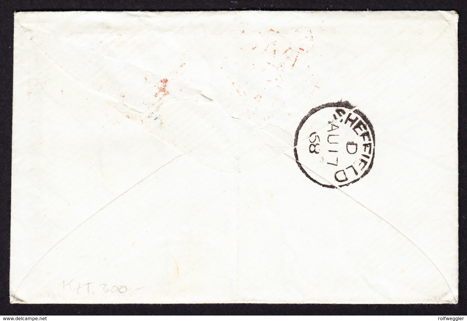 1868 Incoming Mail. 4 Briefe nach Sheffield. 2 aus der Schweiz, 1x aus Paris und 1x aus Beverley mit
