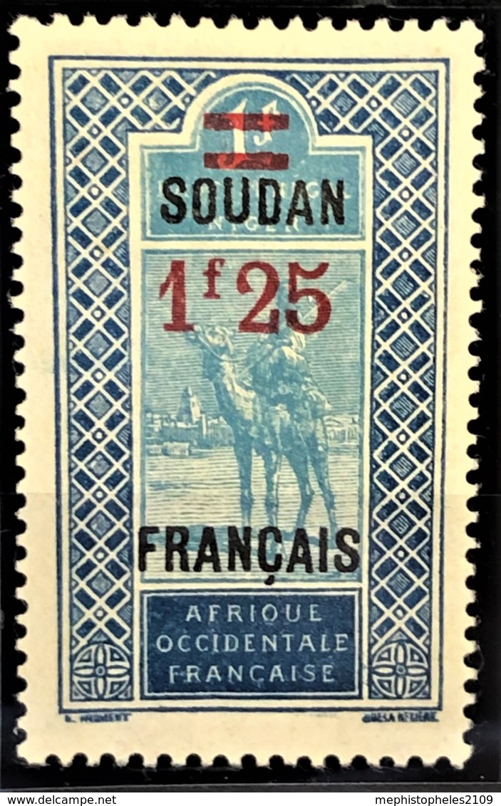 SOUDAN FRANCAIS 1922/27 - MLH - YT 48 - 1,25F - Nuovi