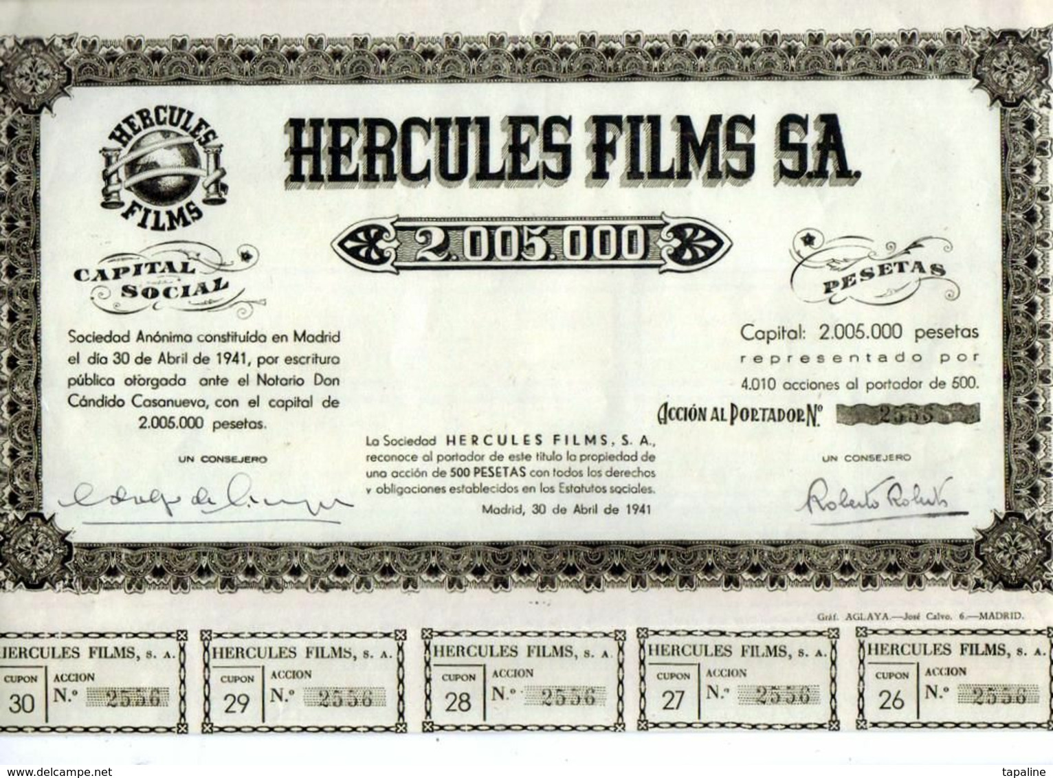 HERCULES FILMS SA. - Cinéma & Théatre