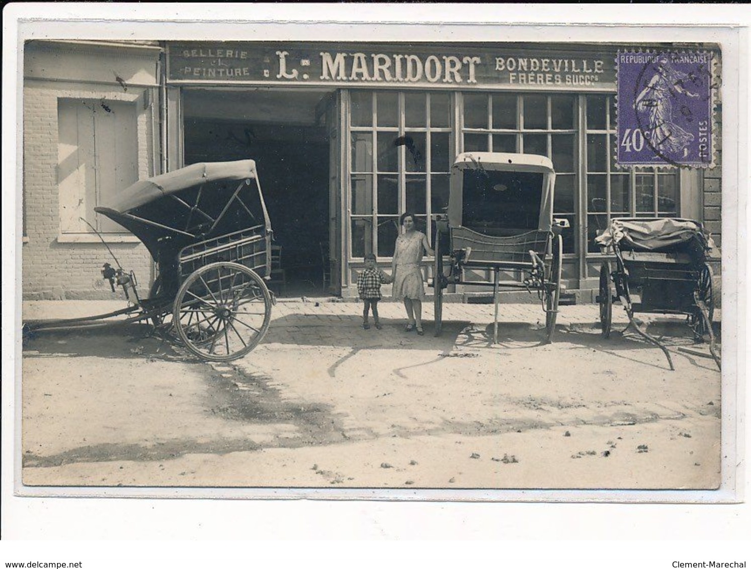 LE NEUBOURG : Sellerie Et Peinture L.MARIDORT, Bondeville Frères Successeurs, Automobiles - Très Bon état - Le Neubourg