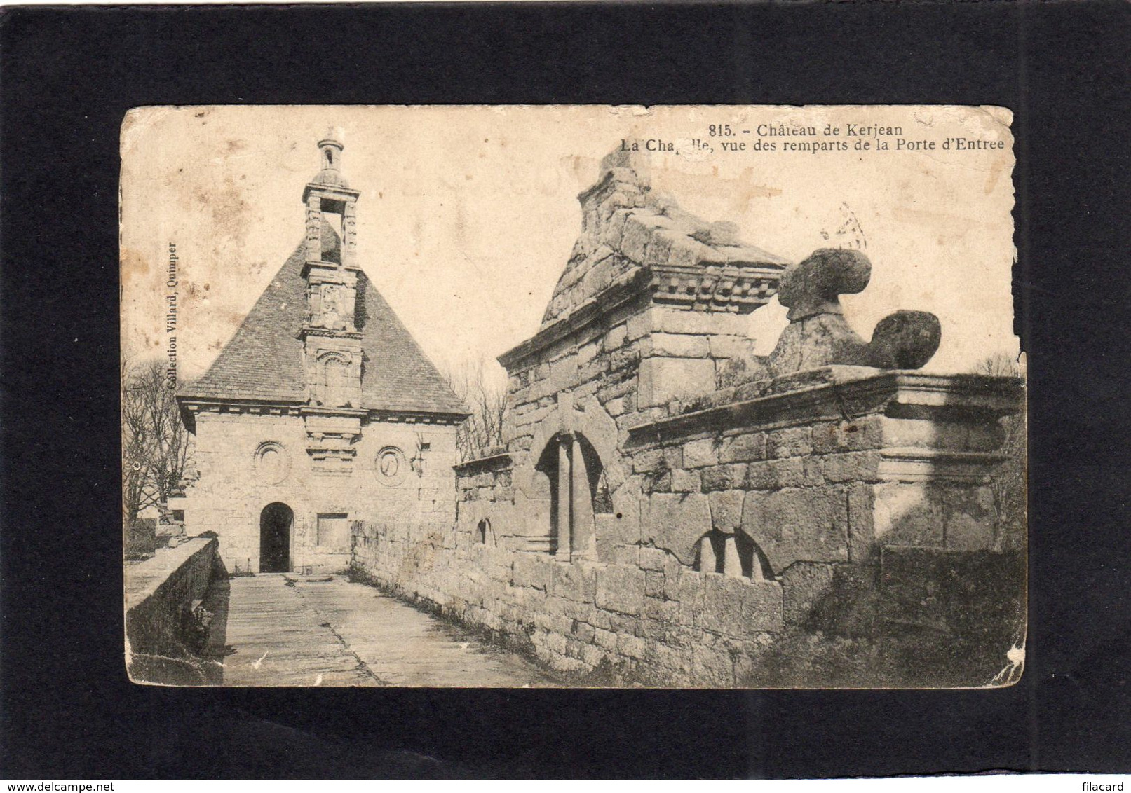 95313   Francia,   Chateau De Kerjean,  La Chapelle Vue Des Remparts De La Porte D"Entree,  NV(scritta) - Saint-Vougay