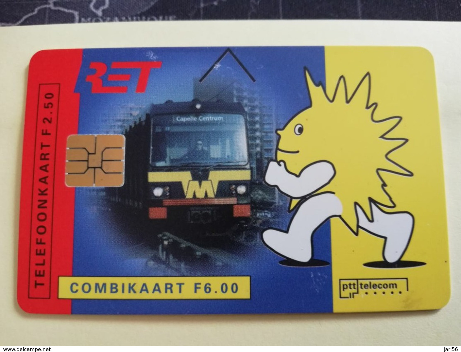 NETHERLANDS  ADVERTISING CHIPCARD HFL 6,00 CRD 002.01     RET/TRAMWAY COMBI    Fine Used   ** 3163** - Privé