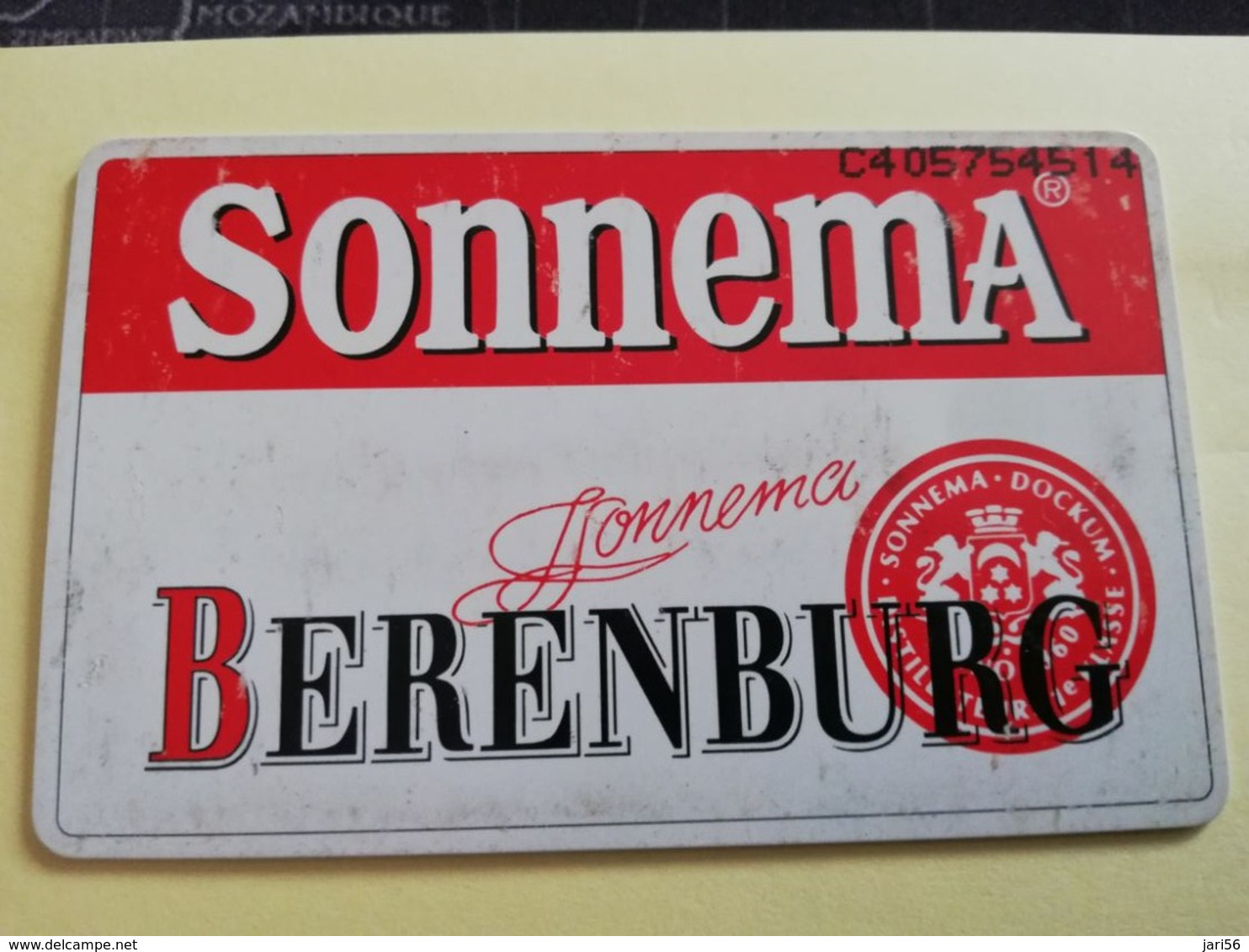 NETHERLANDS  ADVERTISING CHIPCARD HFL 2,50 CRD 068 SONNEMA/BEERENBURG     Fine Used   ** 3166** - Privé