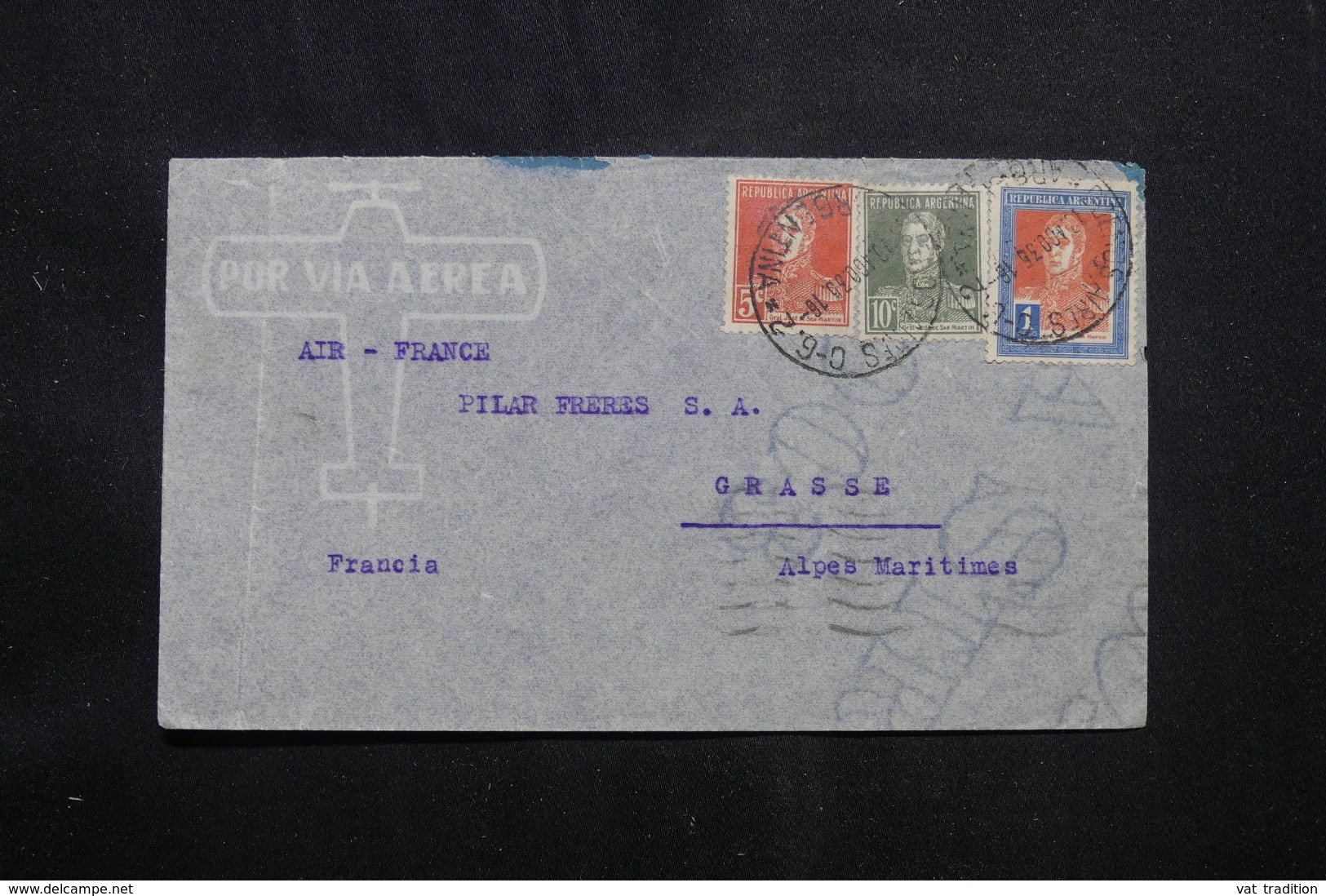 ARGENTINE - Enveloppe De Buenos Aires Pour La France En 1935 Par Avion - L 71832 - Cartas & Documentos