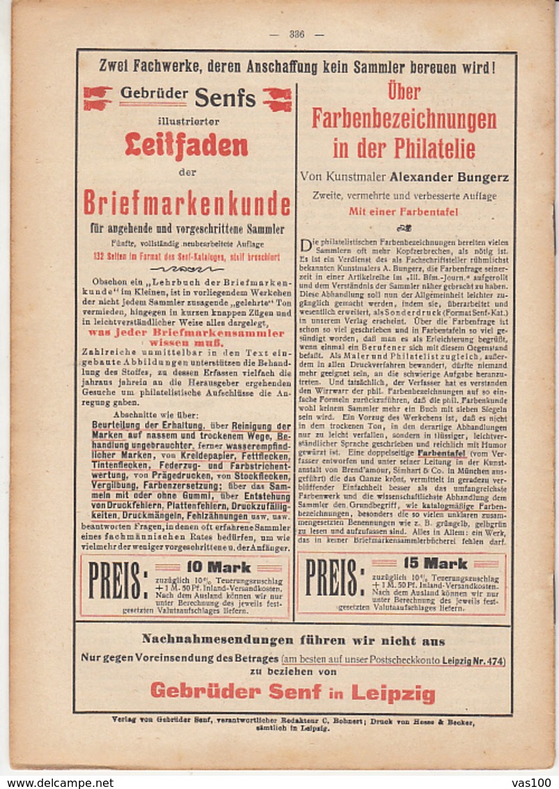 ILLUSTRATED STAMP JOURNAL, ILLUSTRIERTES BRIEFMARKEN JOURNAL, NR 21, LEIPZIG, NOVEMBER 1921, GERMANY - German (until 1940)