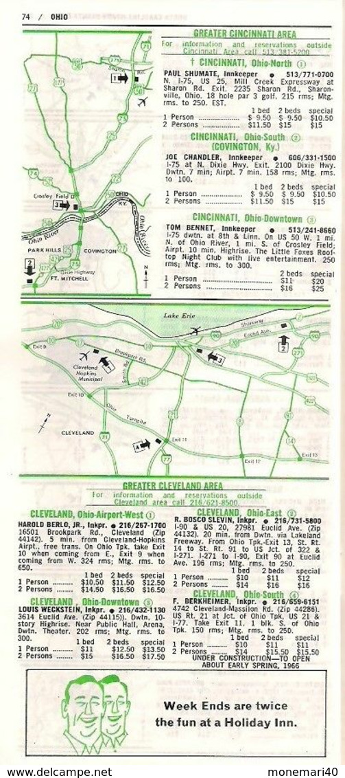 DIRECTORY - HOLIDAY INN OF AMERICA, INC. (Your host from coast to coast) - 1966