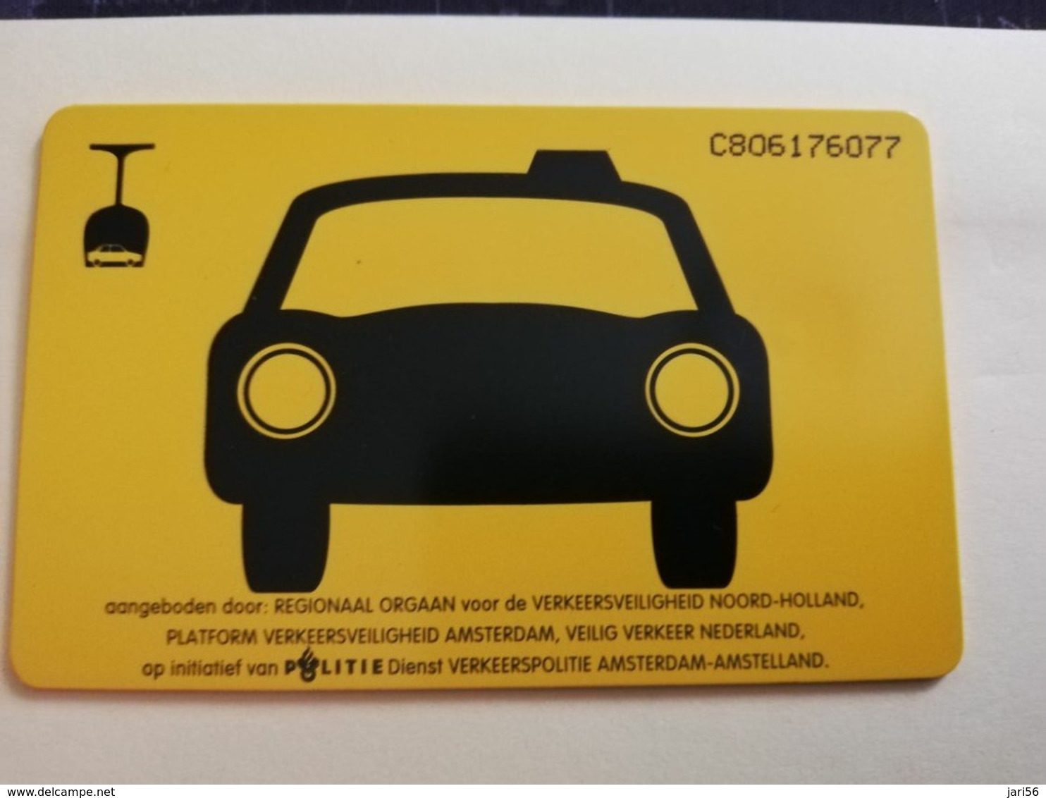 NETHERLANDS  ADVERTISING CHIPCARD HFL 2,50 CRD 232 TAXI CENTRALE AMSTERDAM      Fine Used   ** 3174 ** - Privat