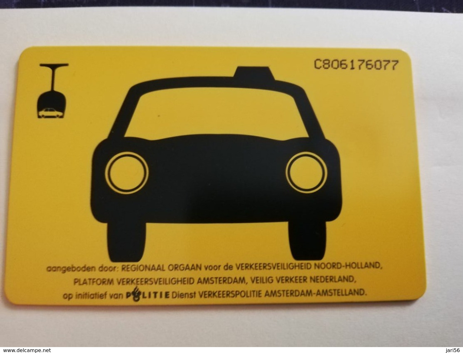 NETHERLANDS  ADVERTISING CHIPCARD HFL 2,50 CRD 232 TAXI CENTRALE AMSTERDAM      Fine Used   ** 3174 ** - Privé