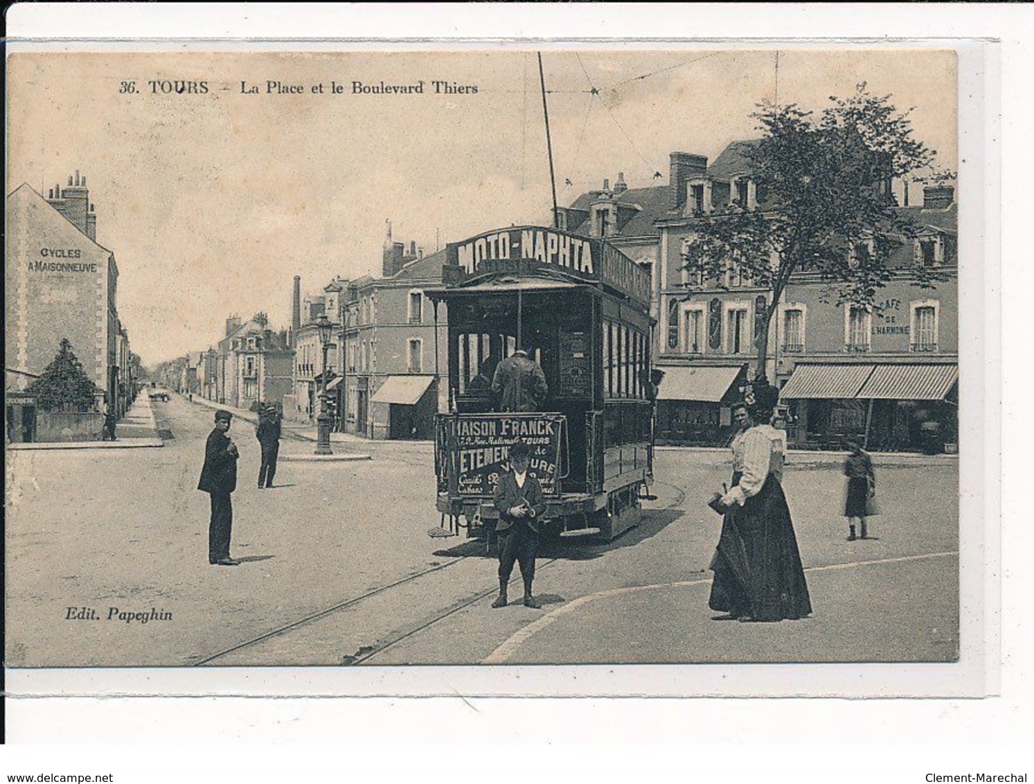 TOURS : La Place Et Le Boulevard Thiers - Très Bon état - Tours