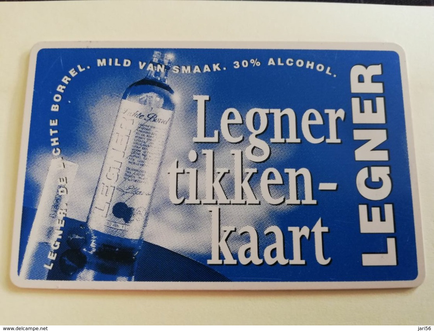 NETHERLANDS  ADVERTISING CHIPCARD HFL 2,50 CRE 388 LEGNER TIKKEN KAART         Fine Used   ** 3180** - Privé