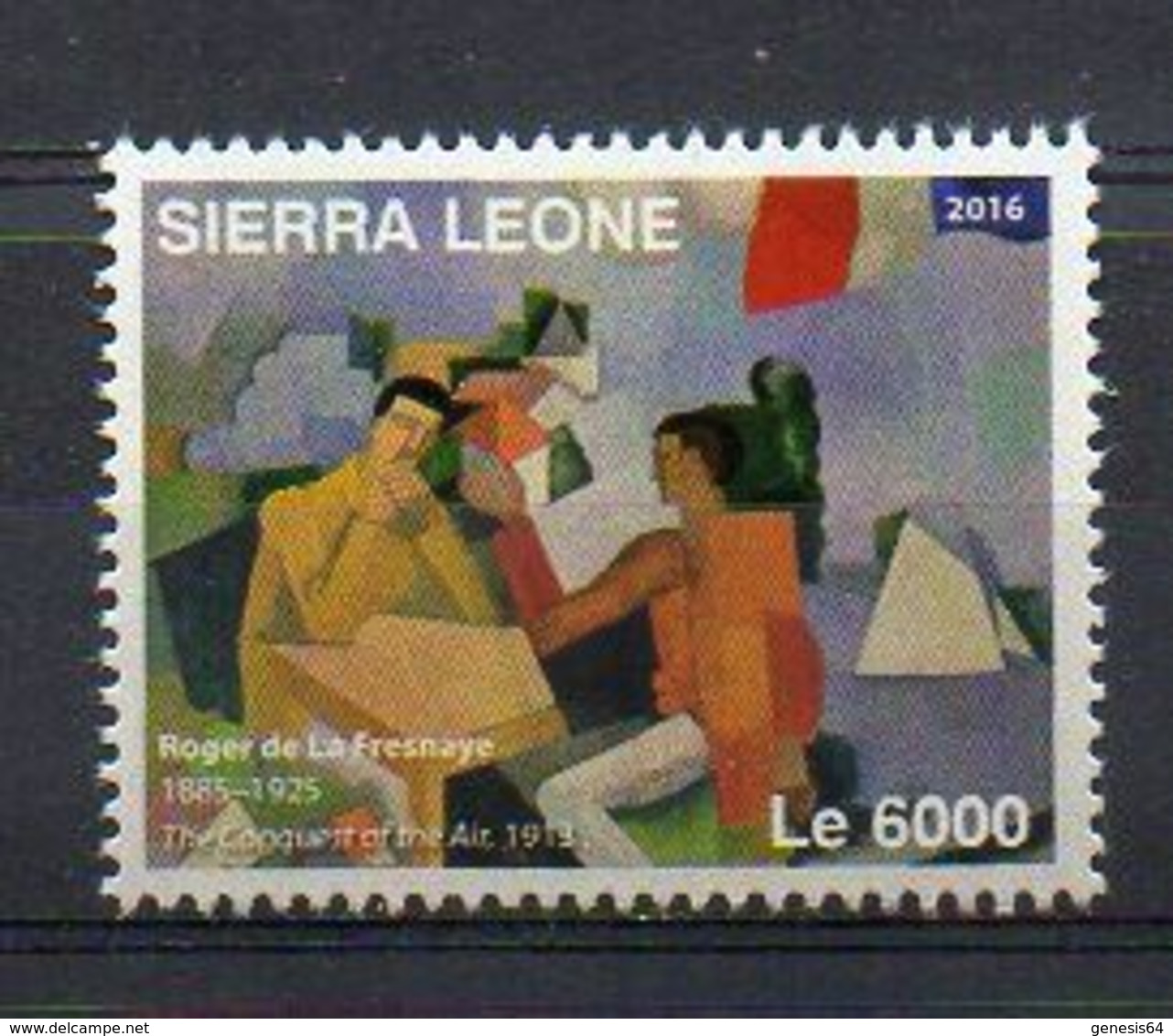 Roger De La Fresnaye - “The Conquest Of The Air”, 1913 (Sierra Leone 2016) - MNH (1W0204) - Other & Unclassified