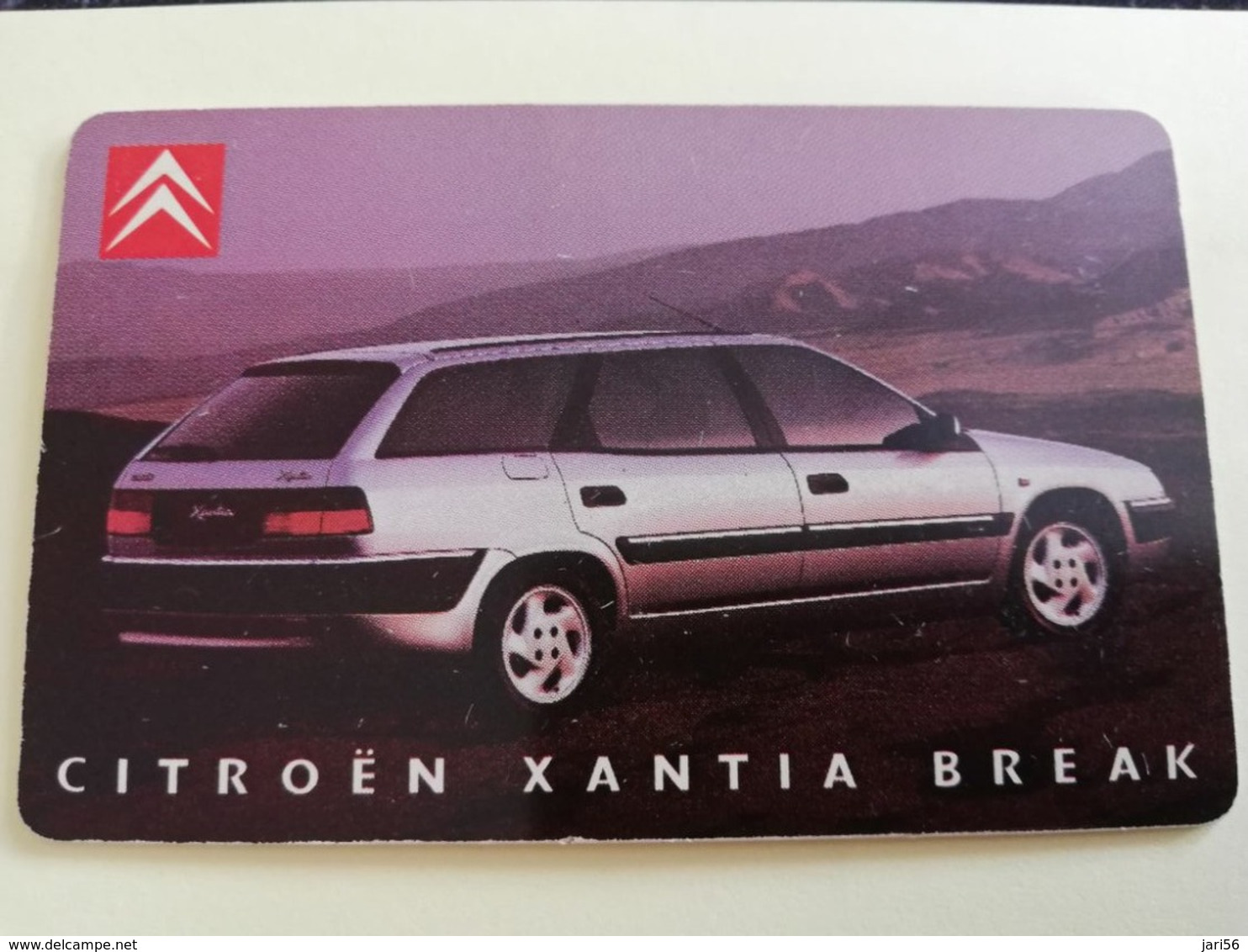 NETHERLANDS  ADVERTISING CHIPCARD HFL 2,50 CRE 184 CITROEN XANTIA BREAK         Fine Used   ** 3183** - Privadas