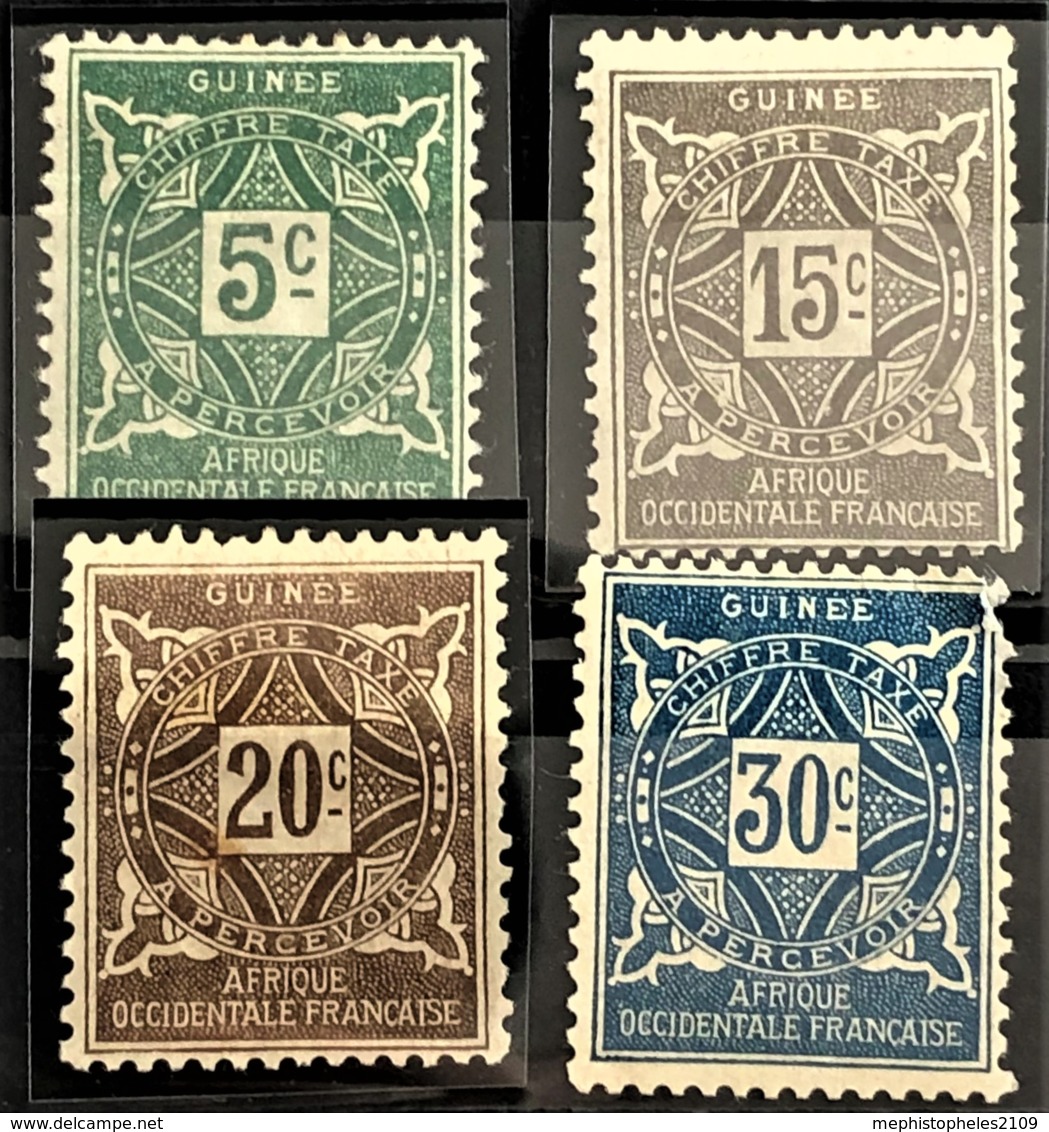 GUINÉE FRANCAISE 1905 - MLH - YT 1-4 - Chiffre Taxe - Nuovi