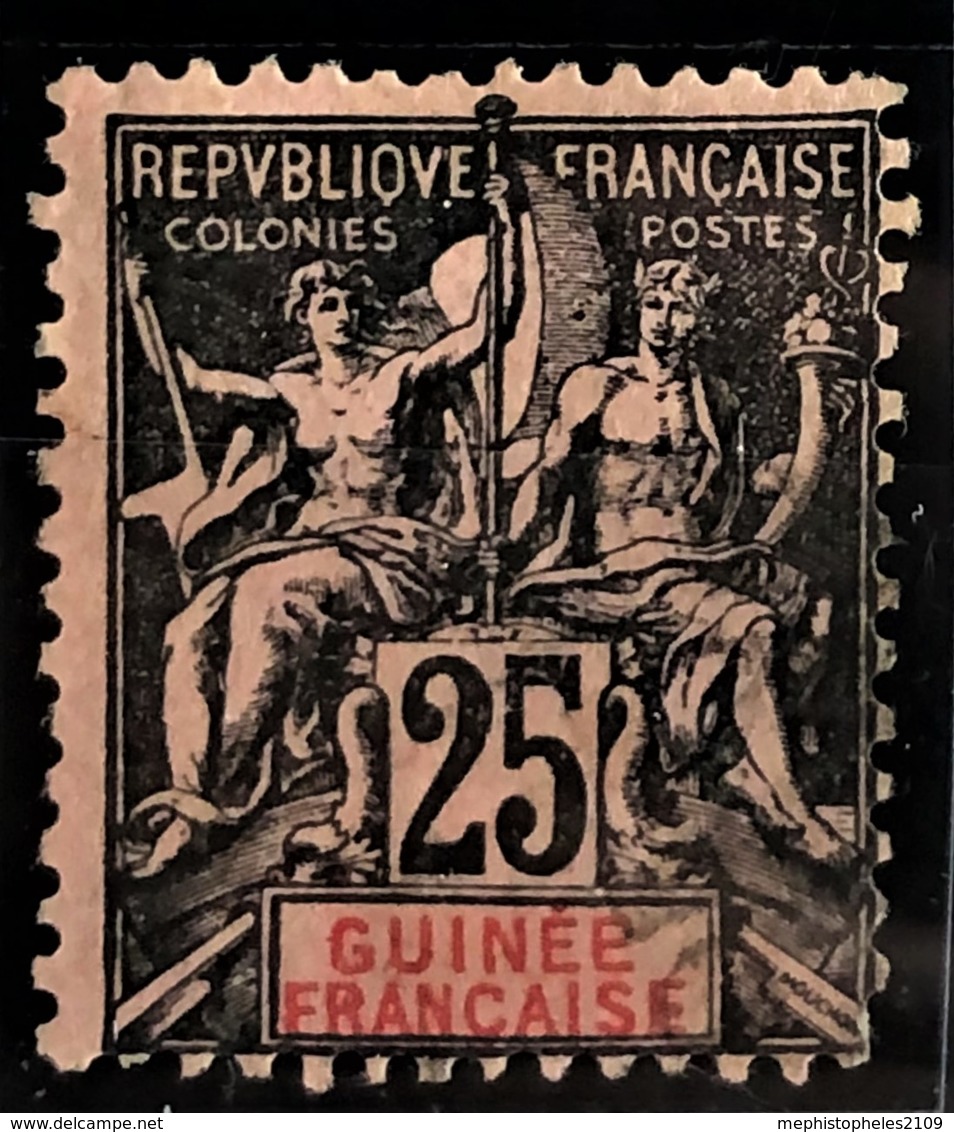 GUINÉE FRANCAISE 1892 - MLH - YT 8 - 25c - Ongebruikt