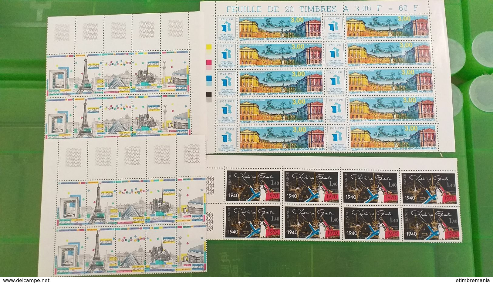 LOT N° E 547  FRANCE Neufs Xx Un Lot De Timbres Moderne Pour Le Courrier Ou La Collection Faciale 586 Fr Soit 89 € - Collezioni (in Album)