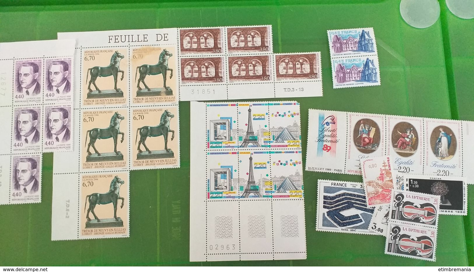 LOT N° E 547  FRANCE Neufs Xx Un Lot De Timbres Moderne Pour Le Courrier Ou La Collection Faciale 586 Fr Soit 89 € - Collezioni (in Album)